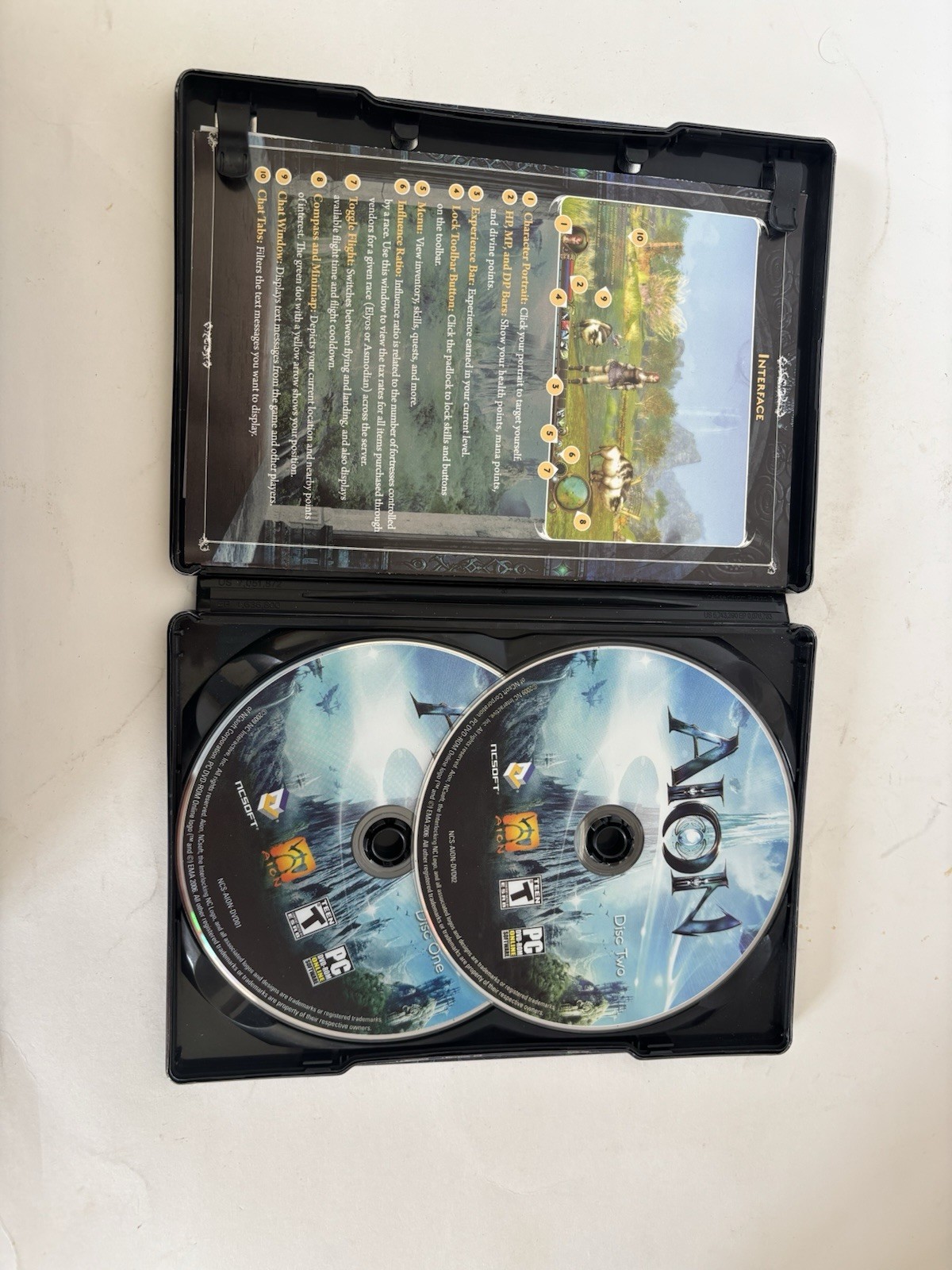 NCsoft Aion PC Online Role Playing Game T-Teen Manual Included DVD-ROM