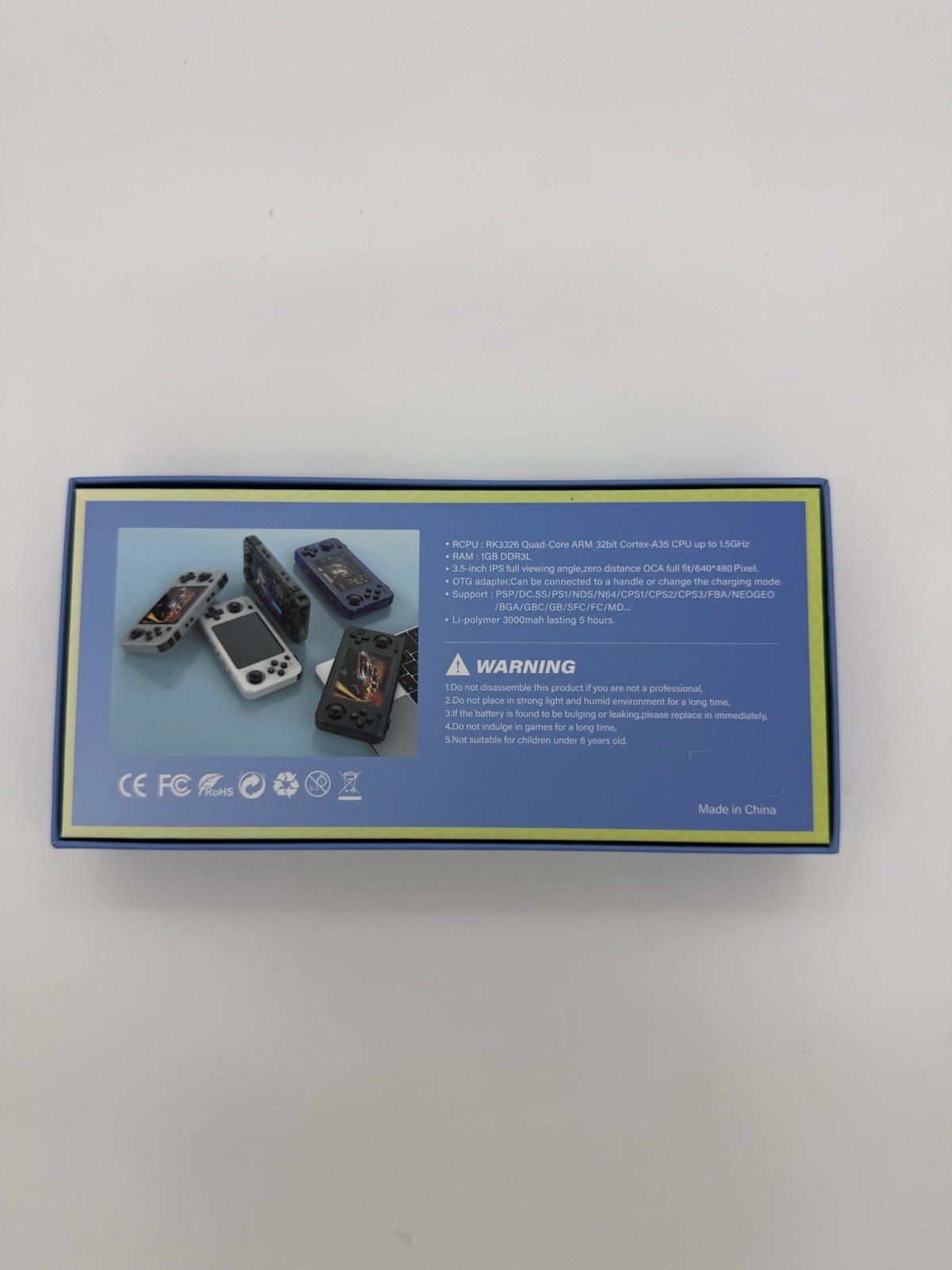 NEW R36H Retro Handheld Console Linux 3.5″ IPS 64G 15000+ Games Portable Player
