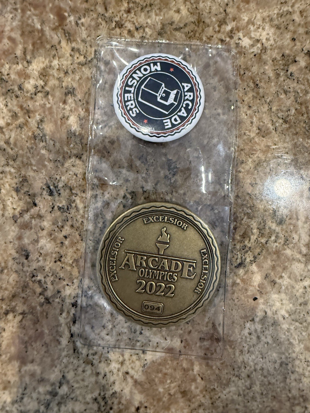 Arcade Monsters Arcade Olympics 2022 Challenge Coin #094 w Pin