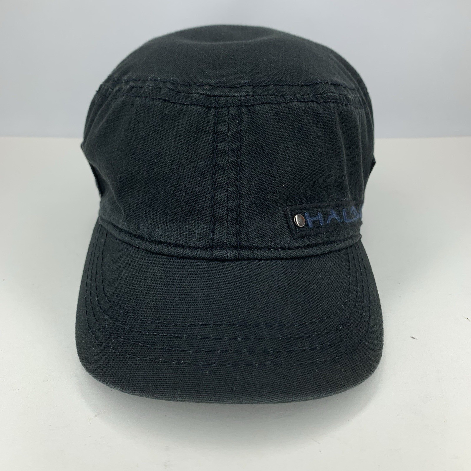 Halo 4 UNSC Hat Small/Med Fitted Black Cadet Cap 2012 Microsoft