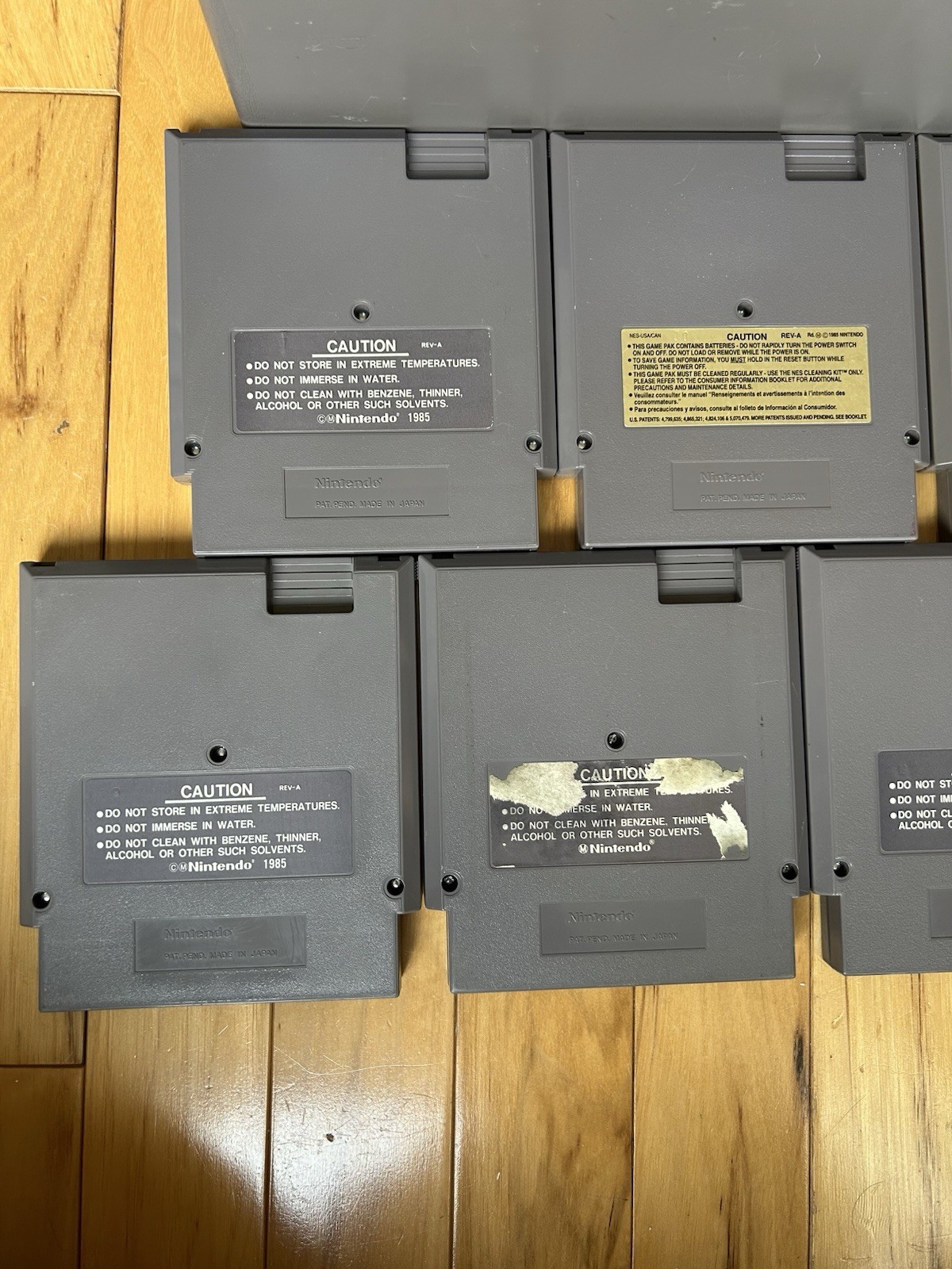 Nintendo NES 7 Game Bundle Super Mario/Duck Hunt, Tecmo Super Bowl, Wolverine