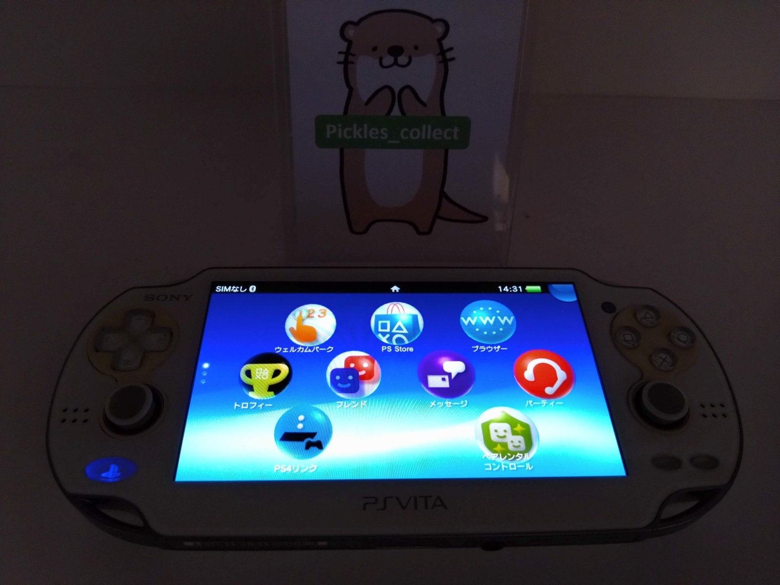 PS Vita Crystal White PCH-1100 Console only Wi-Fi PSV Tested Sony 0606B