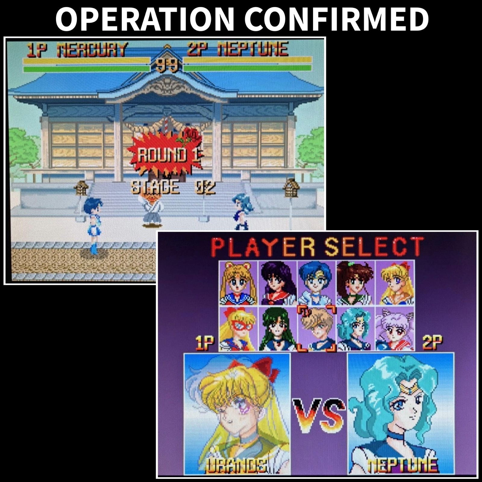 1994 SPRITE SUPER MOON FIGHTER Sailor Moon Fighting Doujin 5″ X68000 Game TESTED