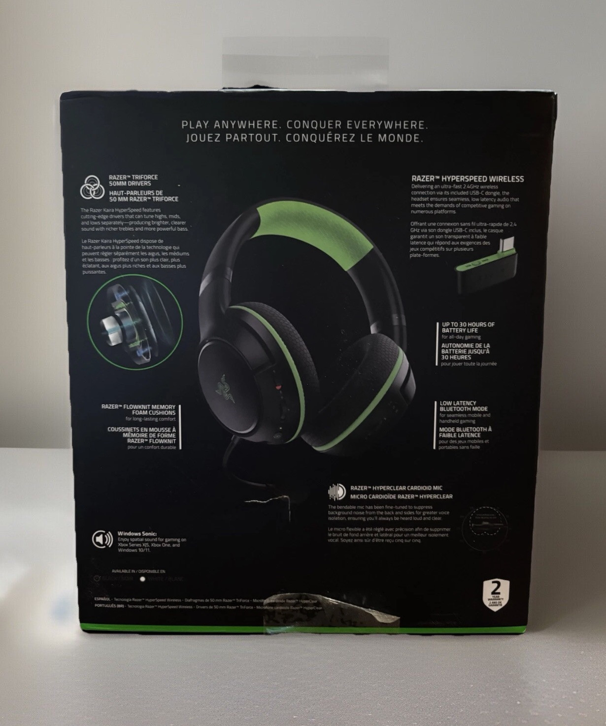 Razer Kaira Hyperspeed Wireless Gaming Headset• Xbox Series,Multi Platform•BLK
