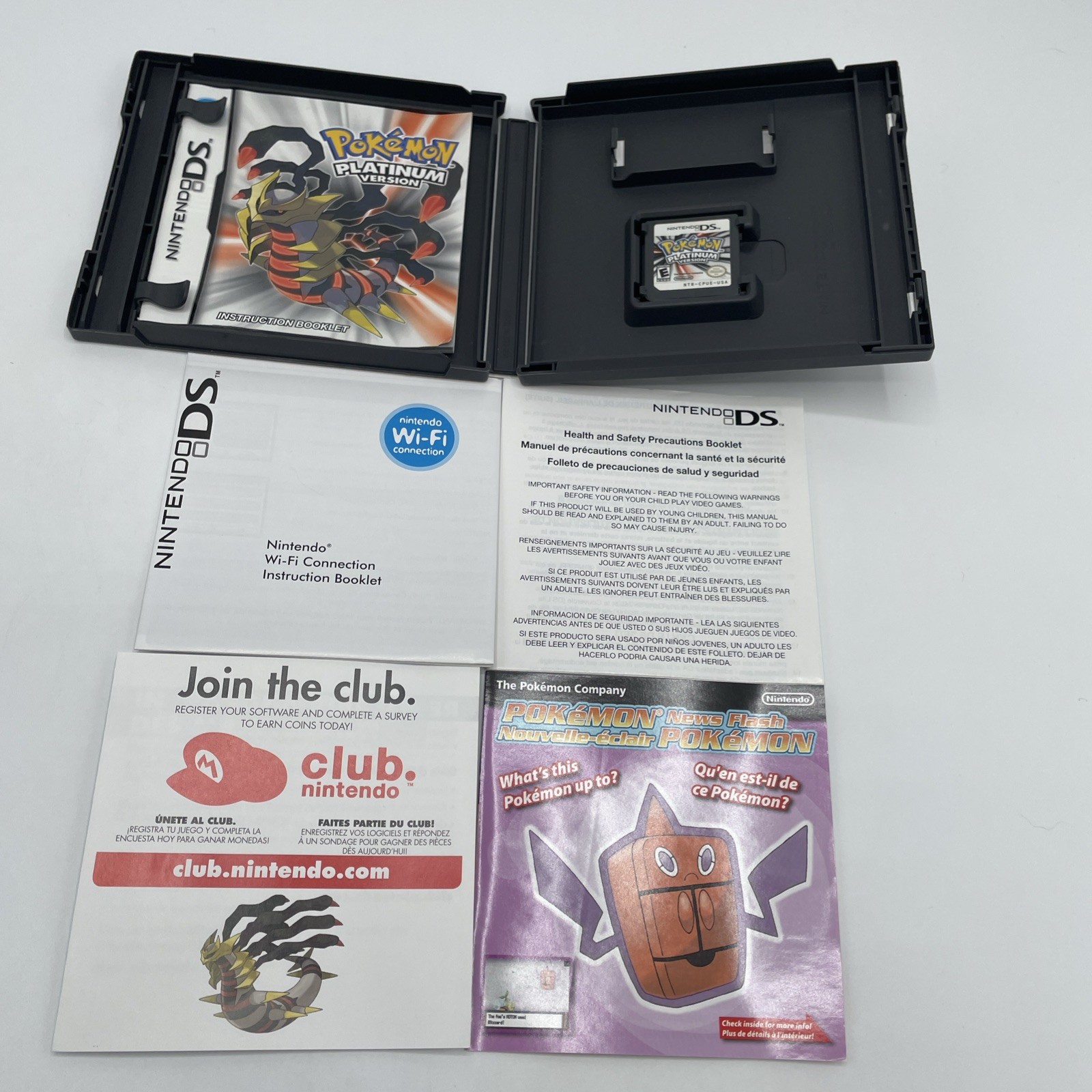 Pokémon Diamond + Pearl + Platinum Nintendo DS Authentic Lot 100% Complete CIB