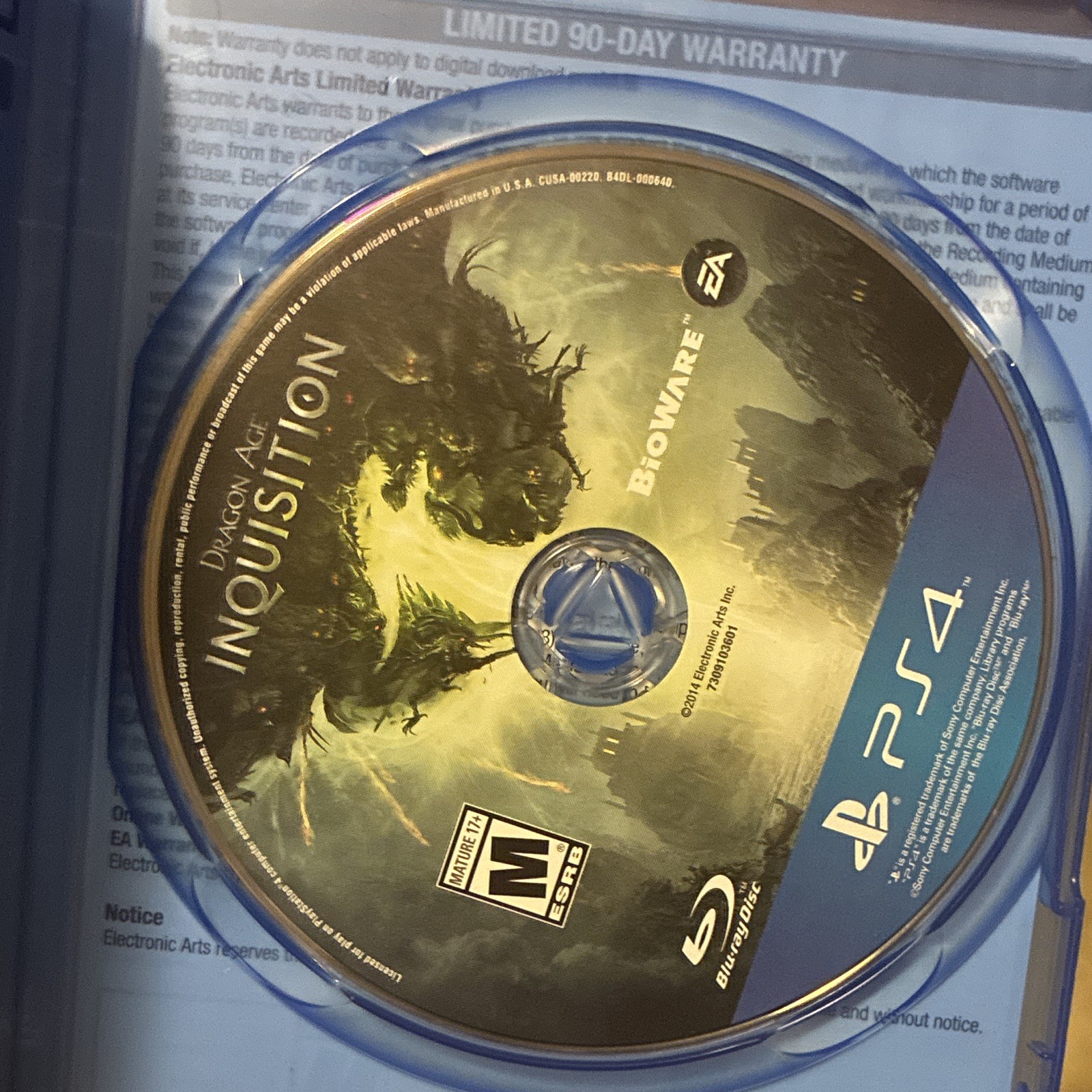Electronic Arts Dragon Age: Inquisition (Dragon Age Series) M PS4 RPG NTSC MP