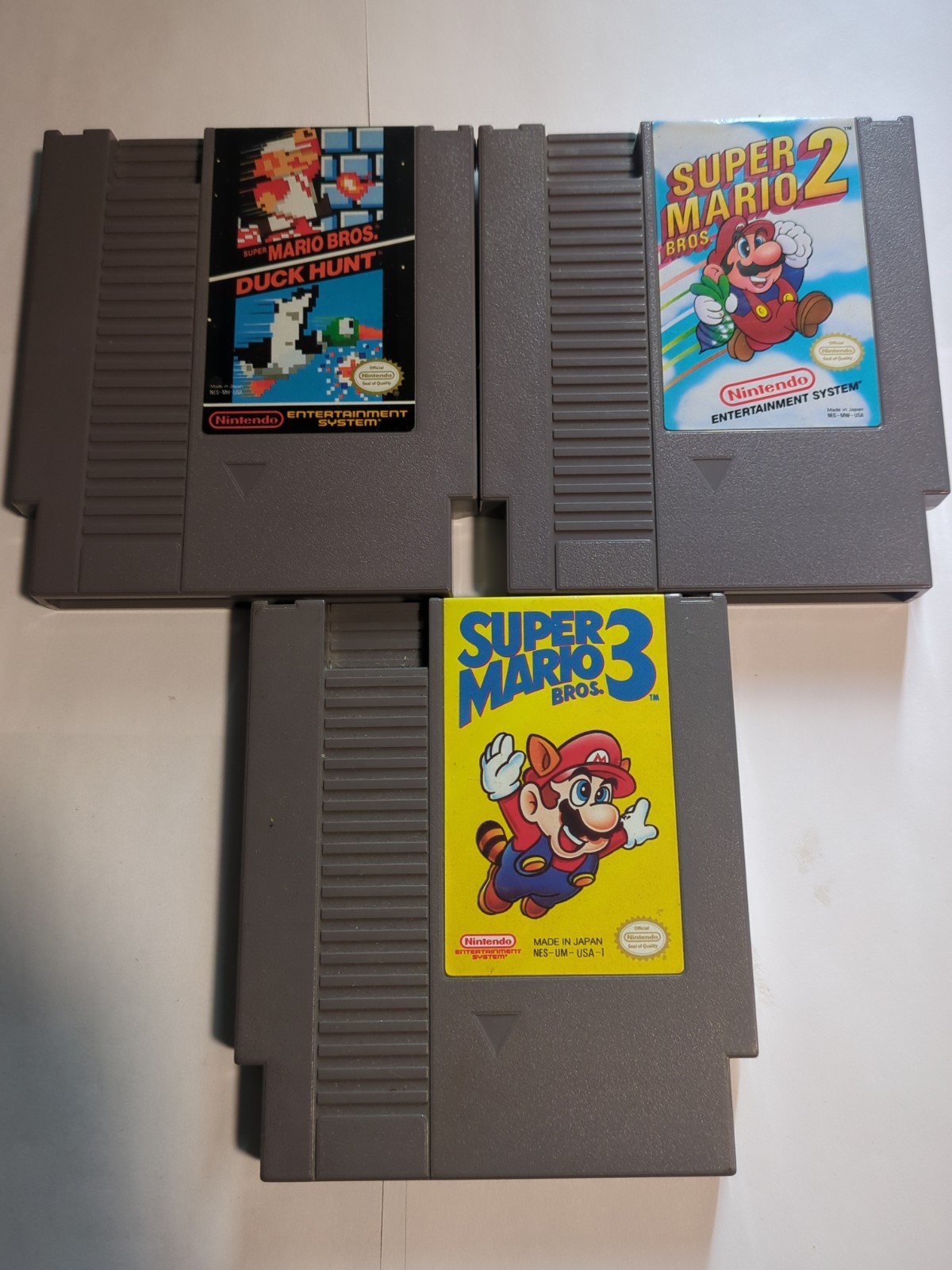 Nintendo NES – Game Lot – Super Mario Bros 1 2 3 Authentic