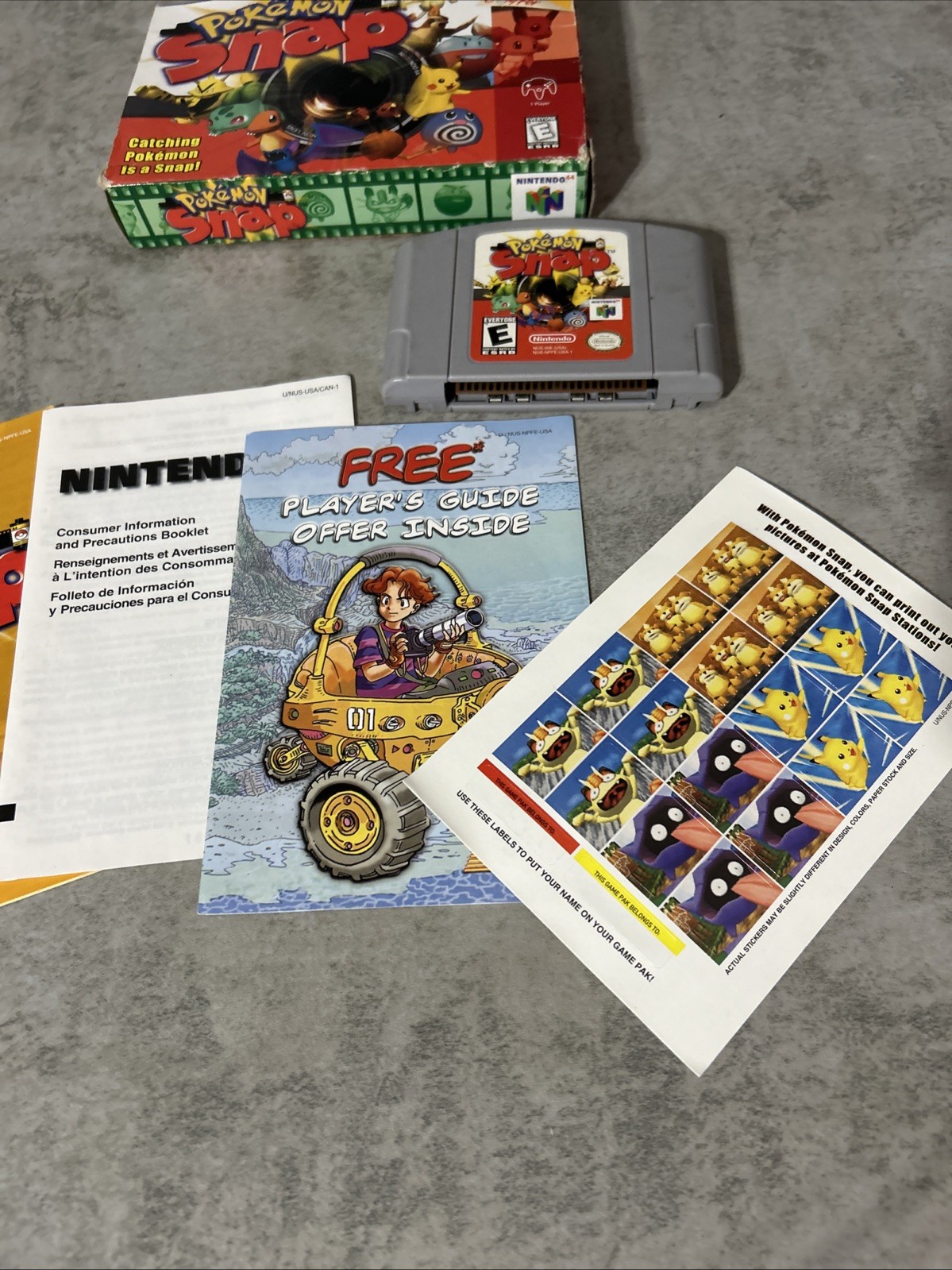 Pokemon Snap (Nintendo 64, 1999) N64 Complete CIB + W/ All Inserts Tested
