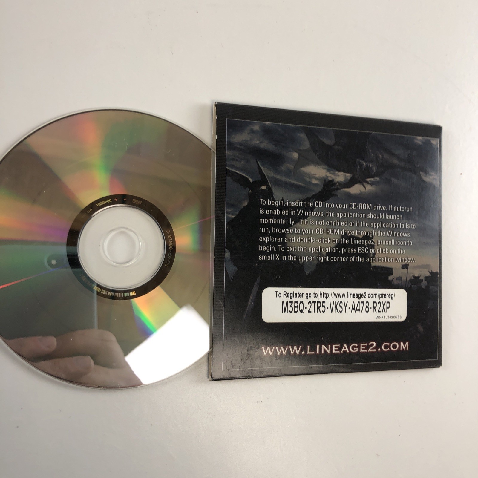 (Rare) Lineage 2 II Chaotic Chronicle PC Game 1 Disc PRESALE One DISC R1 Only