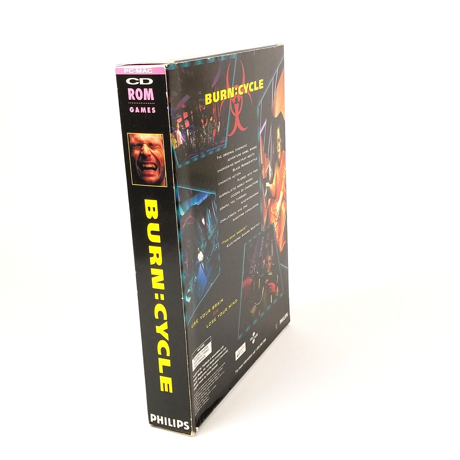 Burn Cycle PC/Mac/CD-ROM Big Box Complete in Box FMV Style Game w/ Soundtrack