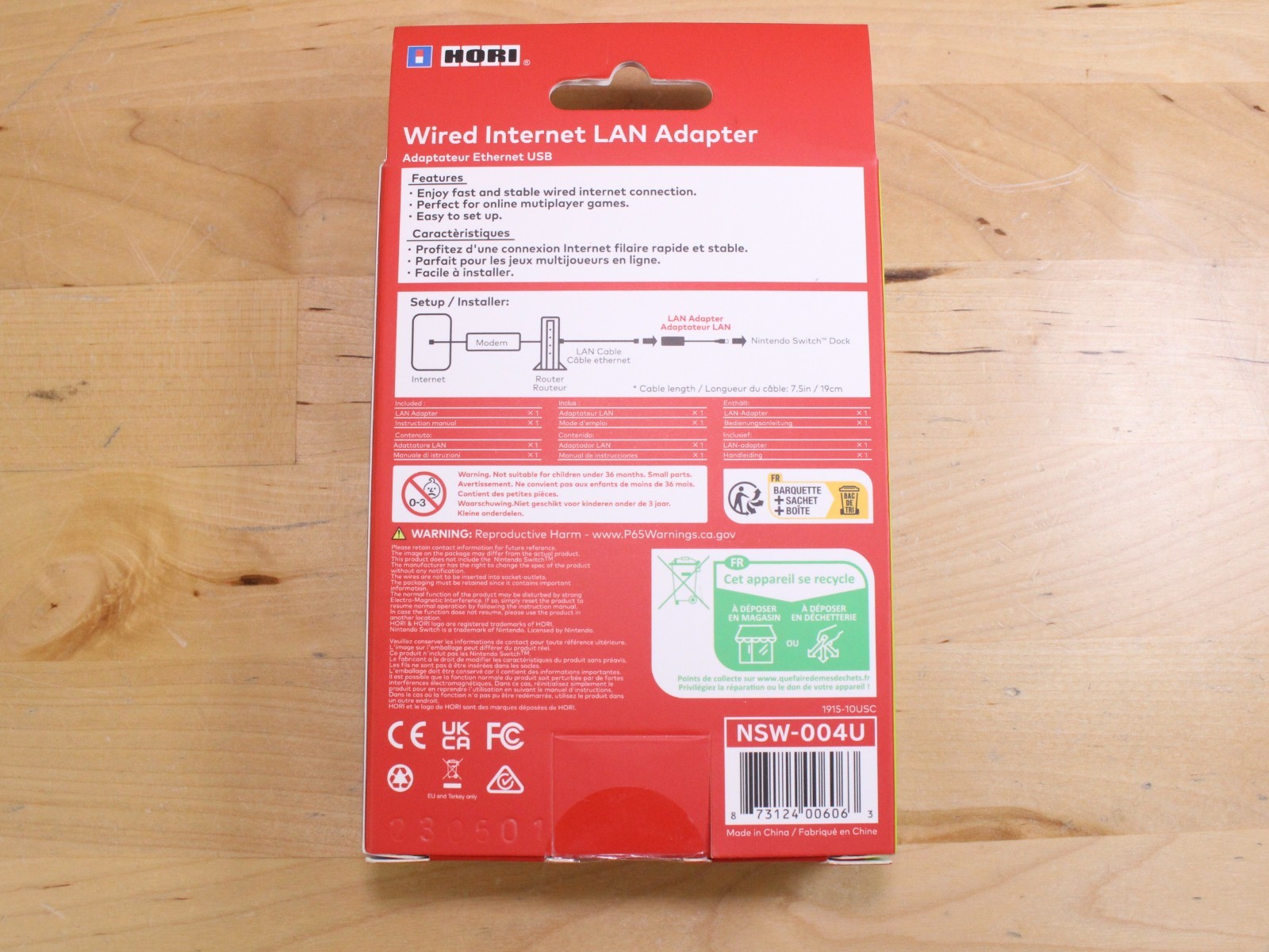 HORI Wired Internet LAN Adapter for Nintendo Switch – Officially Licensed NEW