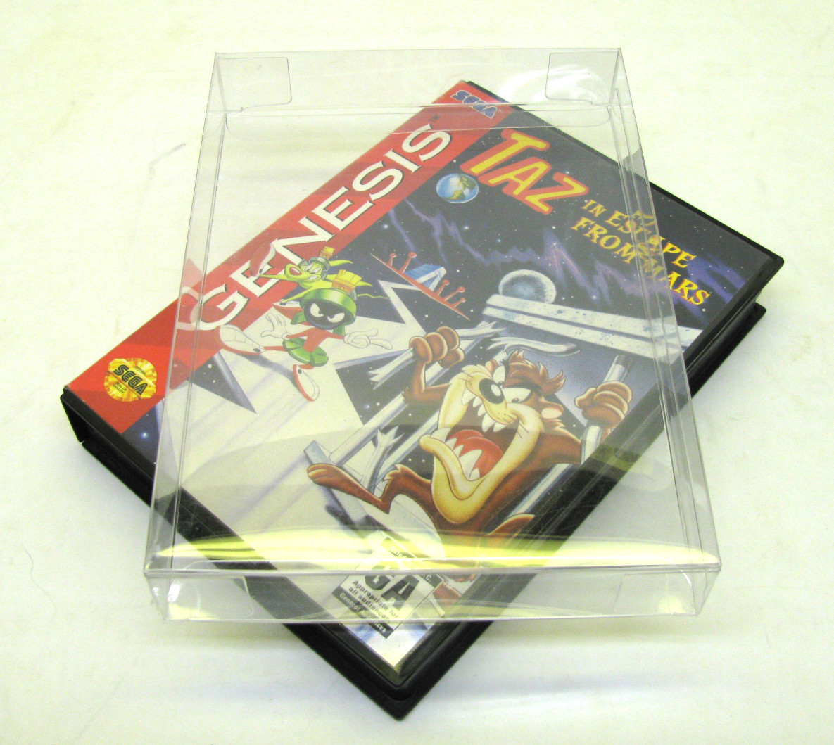 10x SEGA GENESIS CIB GAME – CLEAR PLASTIC PROTECTIVE BOX PROTECTOR SLEEVE CASE