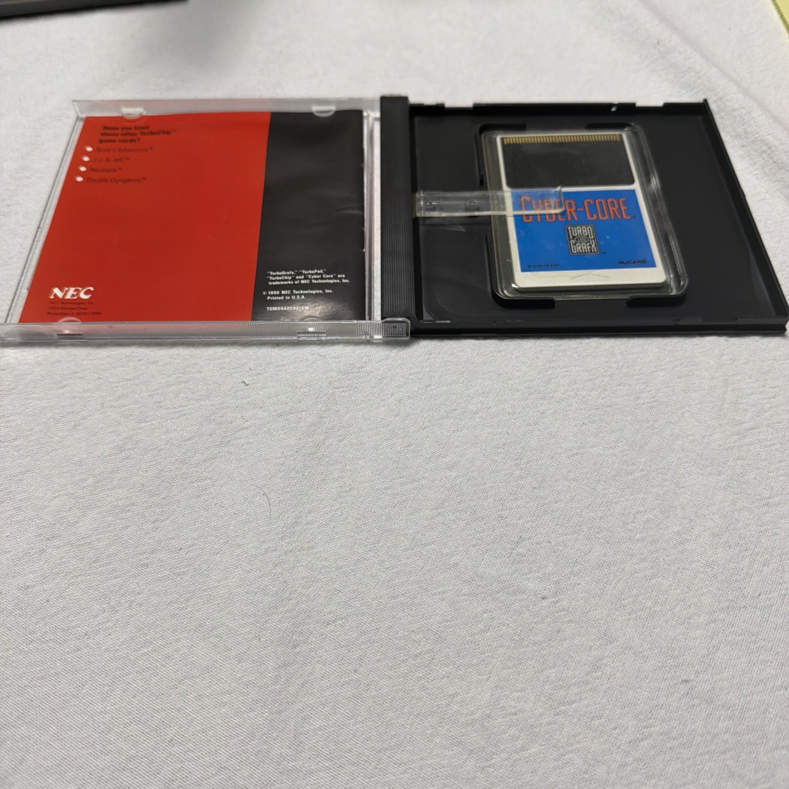 Cyber Core TurboGrafx 16 1990 Complete In Case, Tested, Original.