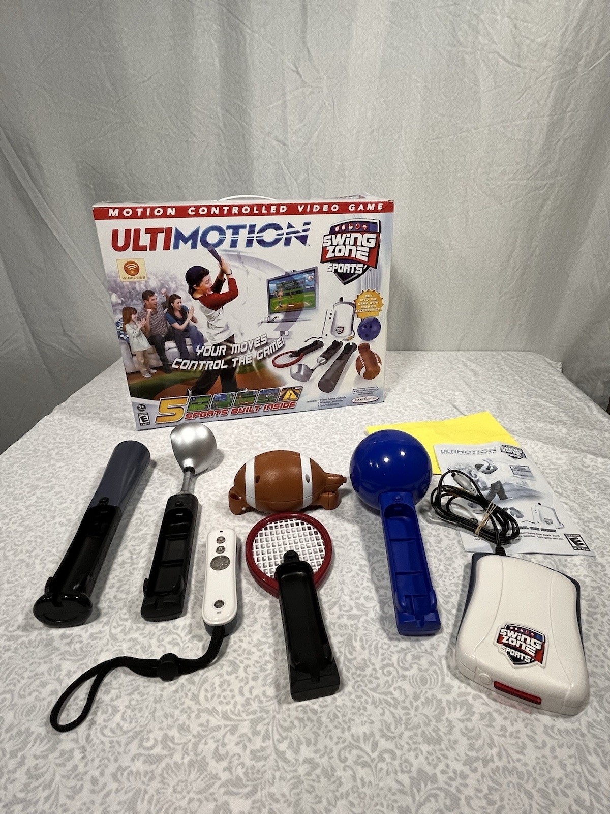 Jakks Pacific UltiMotion SWING ZONE SPORTS 5-Sport Video Game Wireless Motion