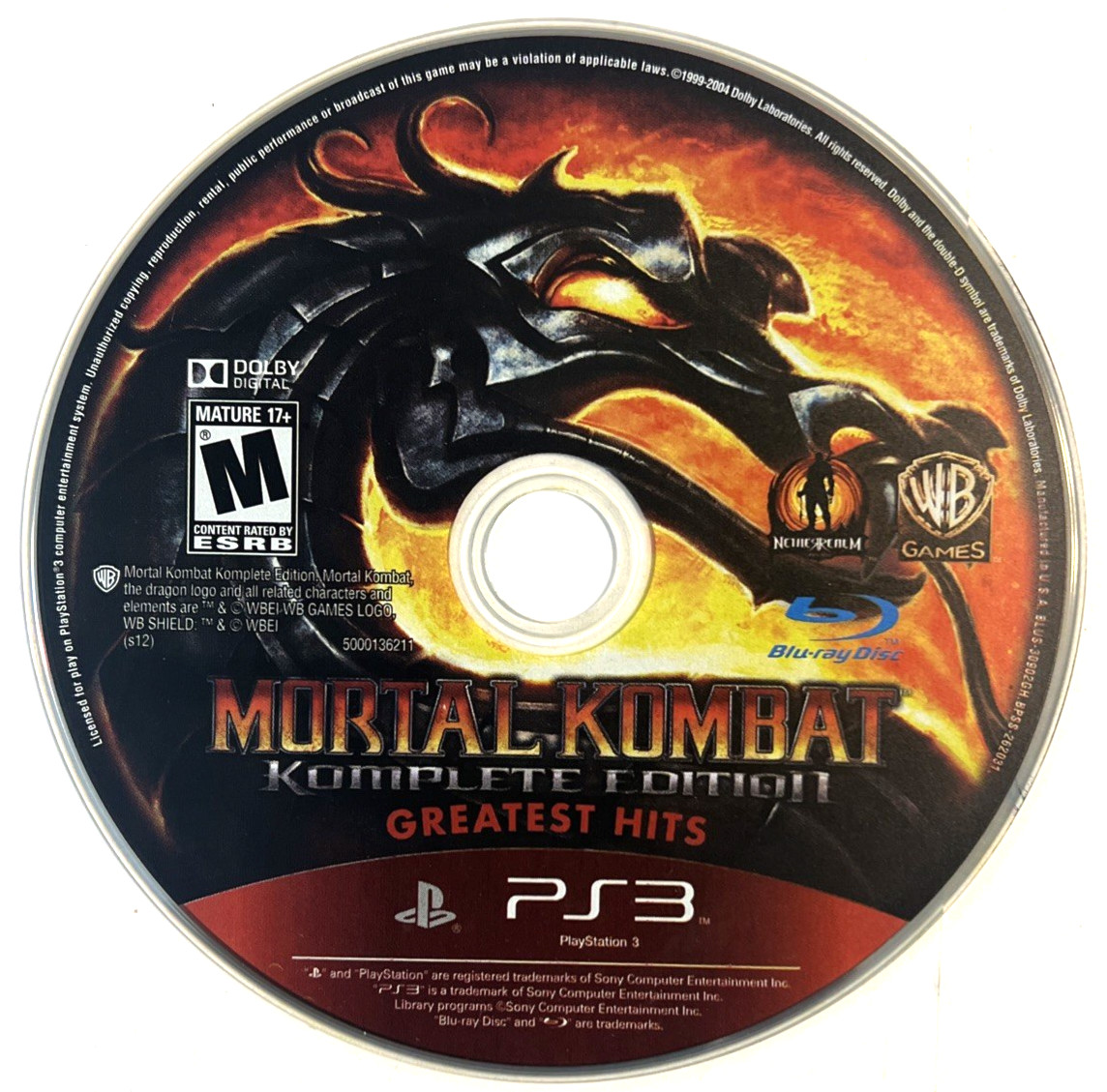 Mortal Kombat Komplete Edition Fighting Arcade PS3 PlayStation 3