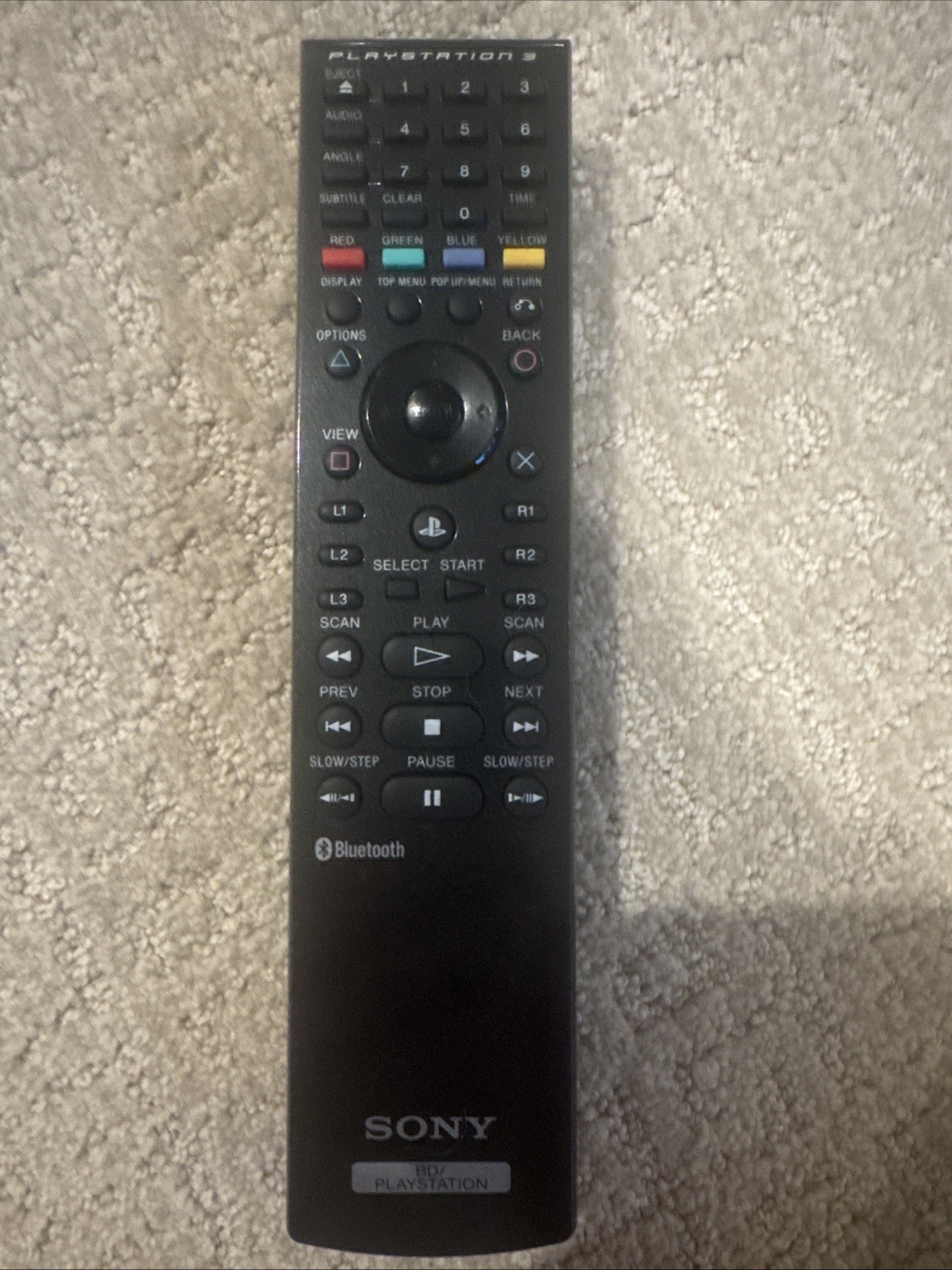 Official Sony PS3 BD Playstation 3 Media Blu-ray Disc Remote Control