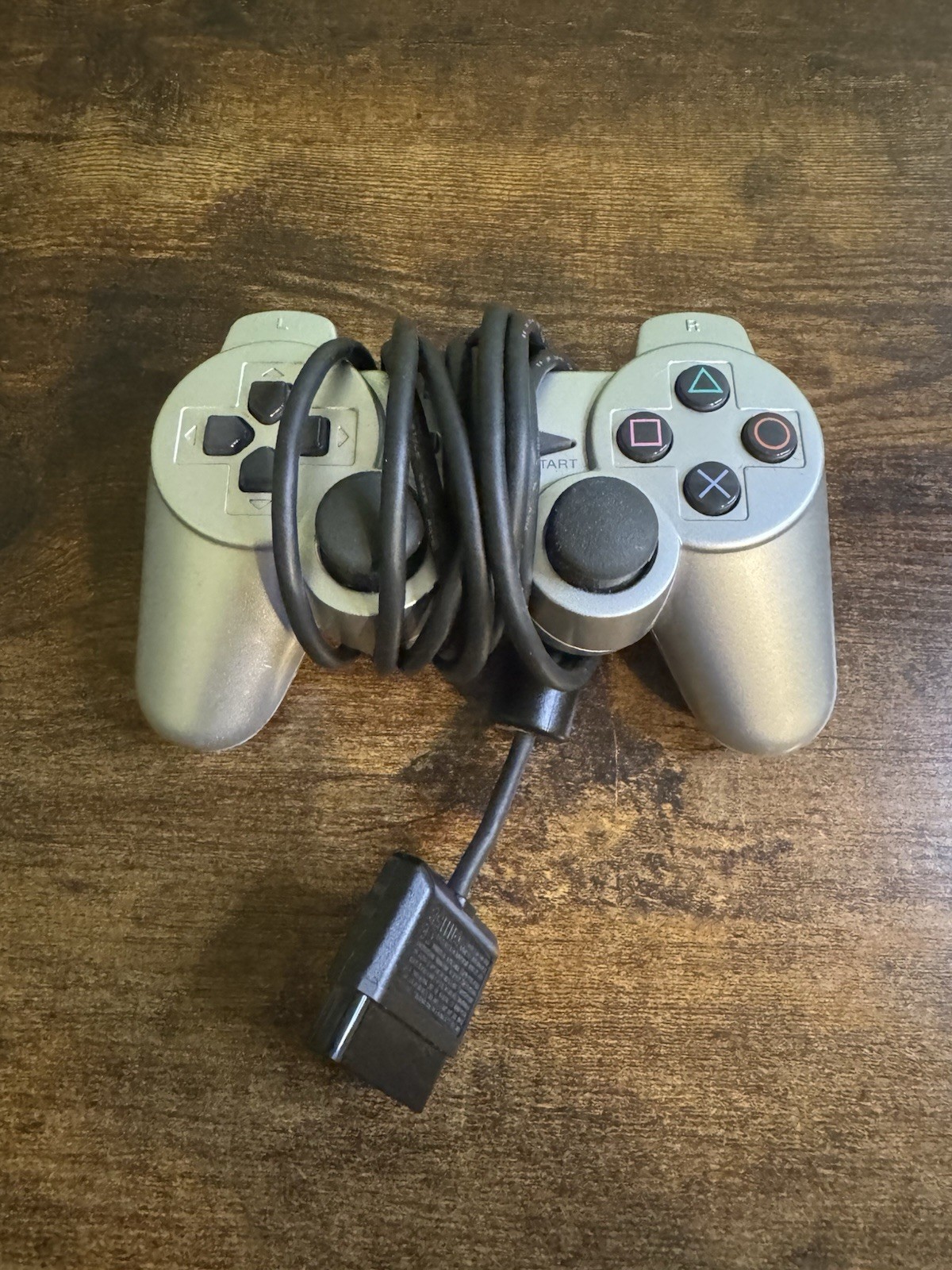 Sony PlayStation PS2 Wired DUALSHOCK 2 Analog Controller SCPH-10010 Silver VTG