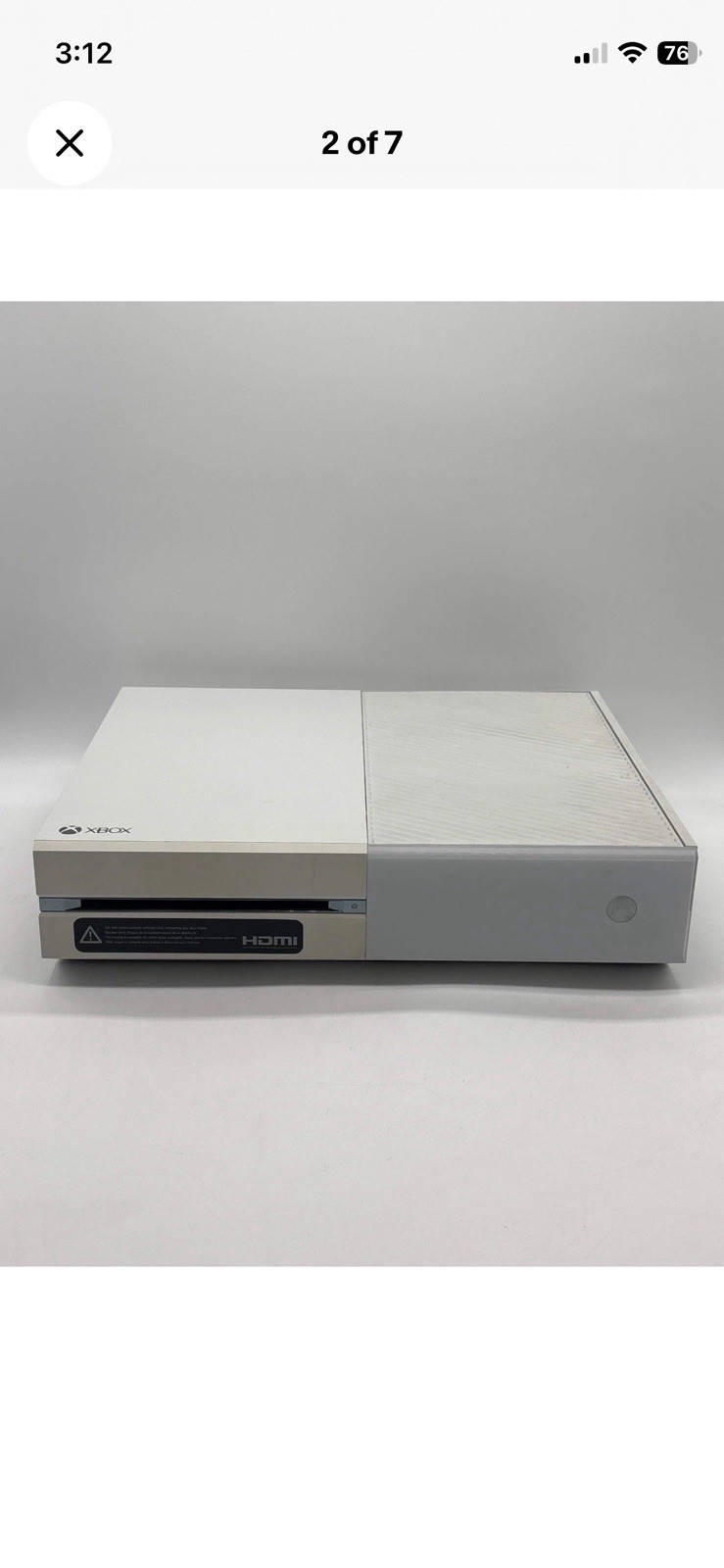 Microsoft Xbox One 500GB White Console Model 1540 Wi-Fi 1080p Region Free