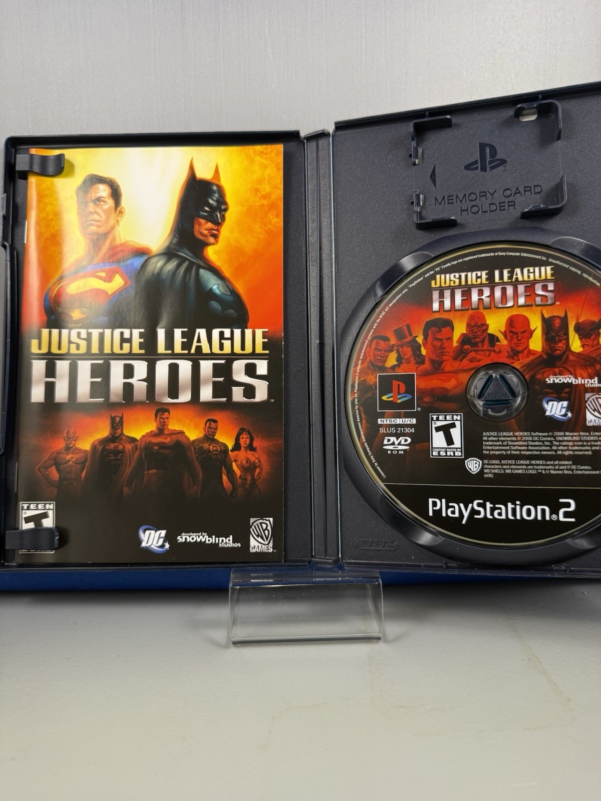 Justice League Heroes Sony PlayStation 2 Warner Bros Manual NTSC-U/C Action 2006