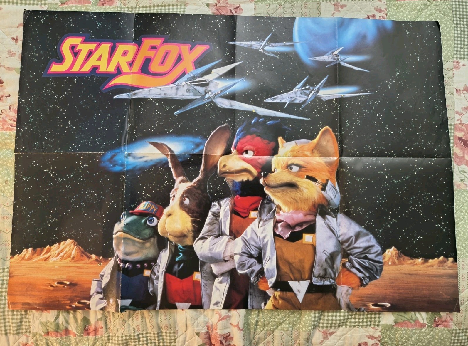 1990s Promotional Star Fox Single Sided Poster 30 X 20.5 **Look”*
