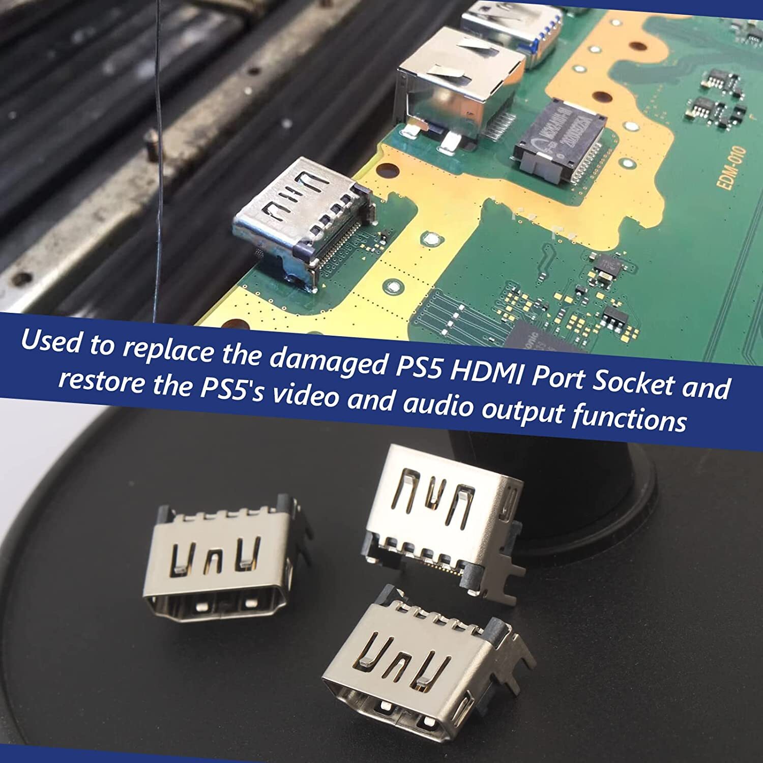5/10/50 HDMI Port Display Socket Connector Jack Fit for Playstation 5 Sony PS5