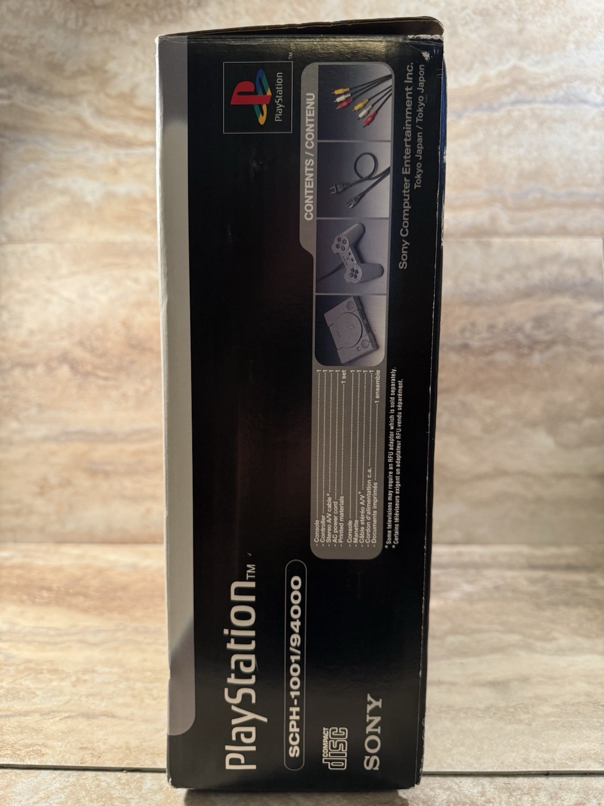 Sony PlayStation One PS1 Video Game Console Gray Box Demo Foam Memory Card