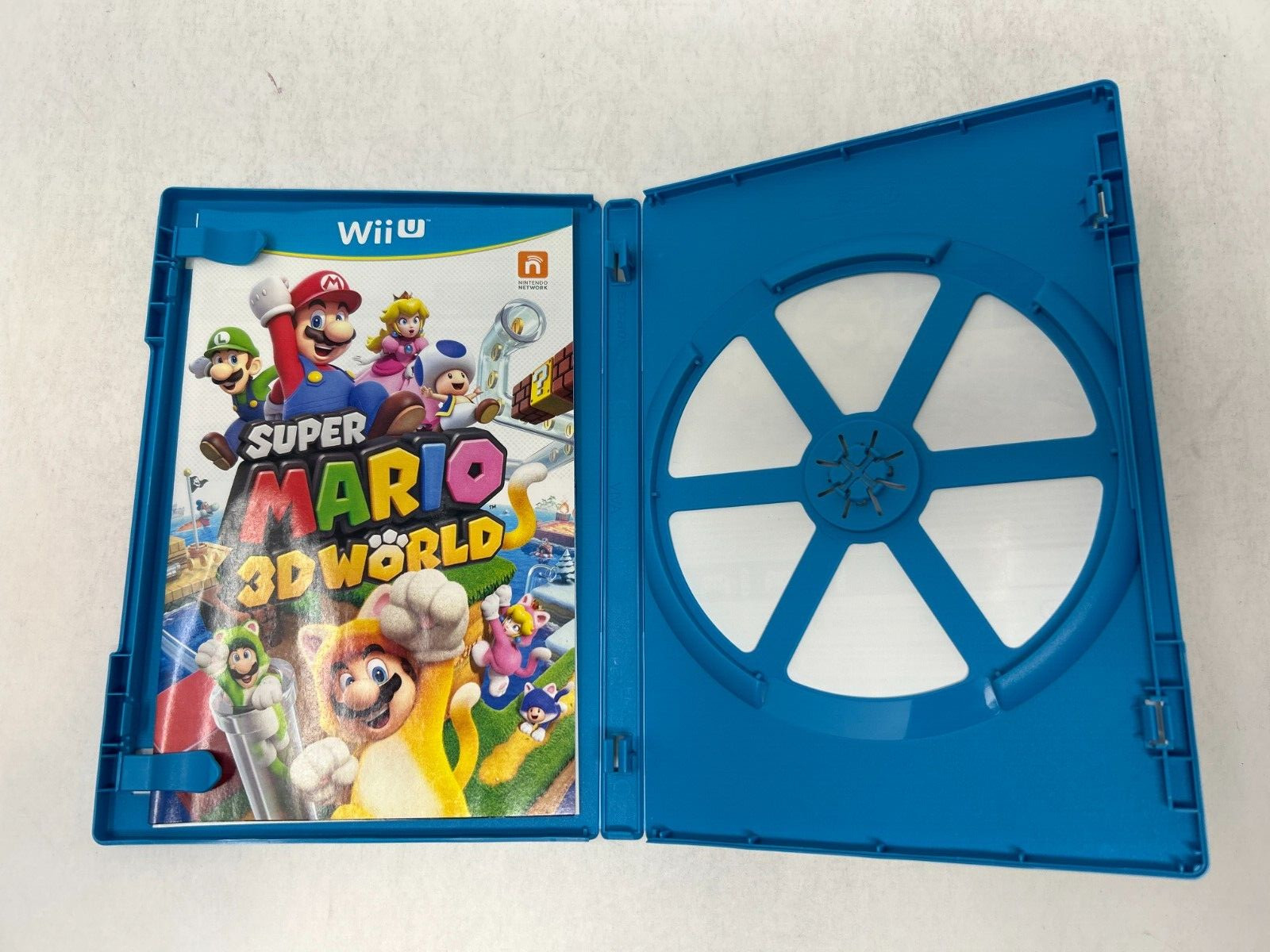 Case and Manual Only NO GAME Super Mario 3D World Nintendo Wii U Authentic
