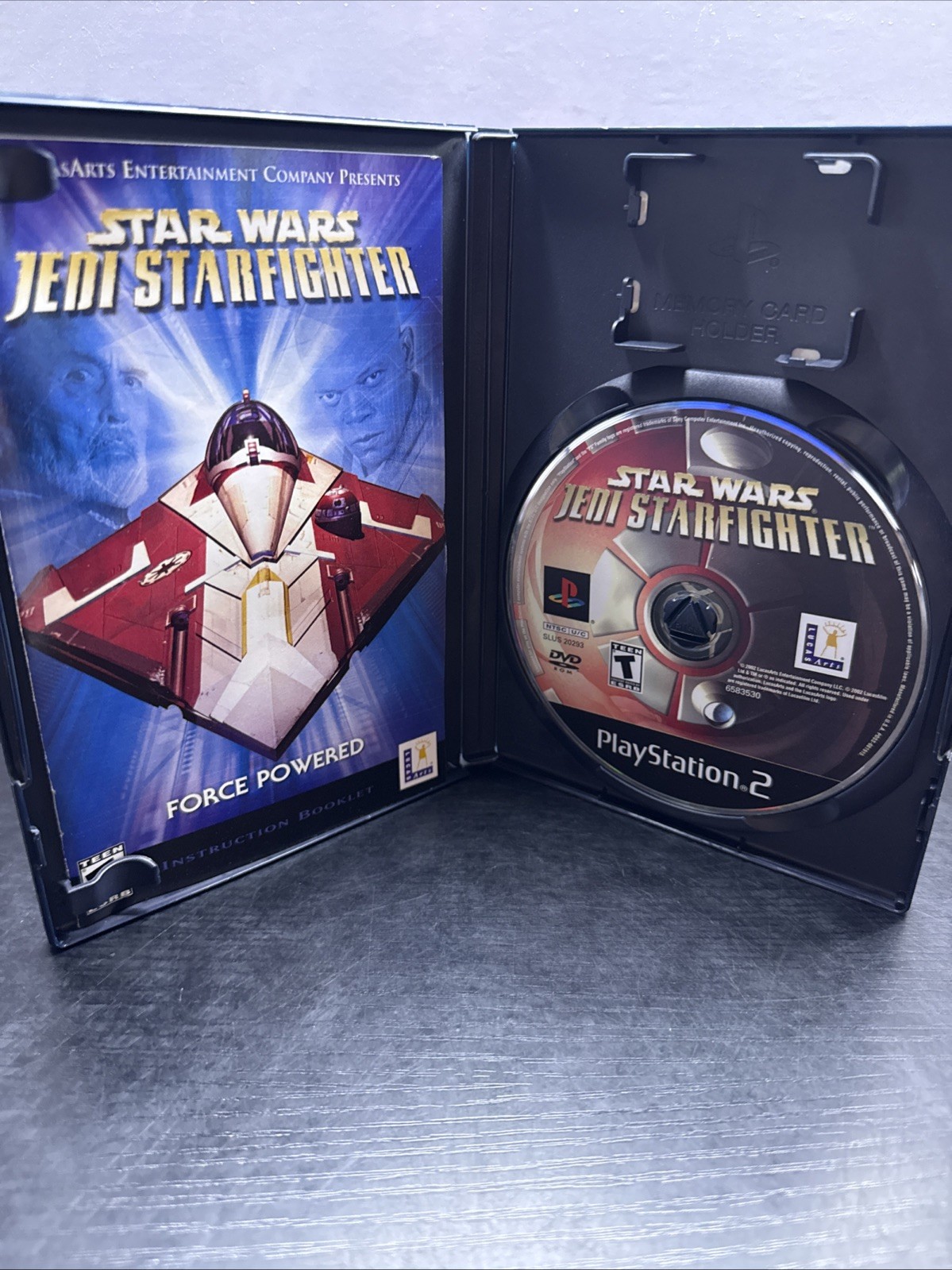 Star Wars Jedi Starfighter Black Label Sony PS2 Free Shipping