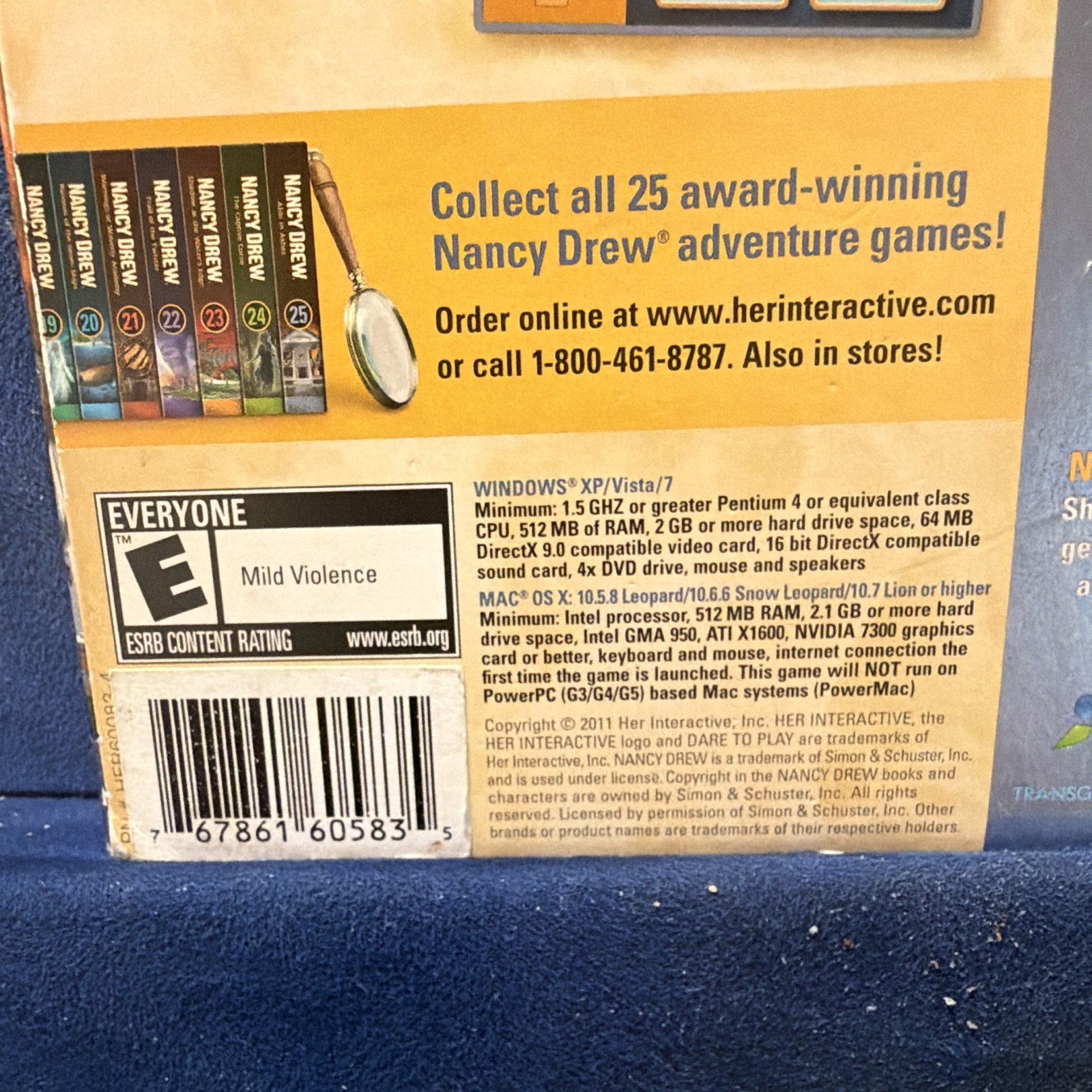 Nancy Drew PC/Mac DVD-ROM And Windows Bonus Edition Games Lot of 8