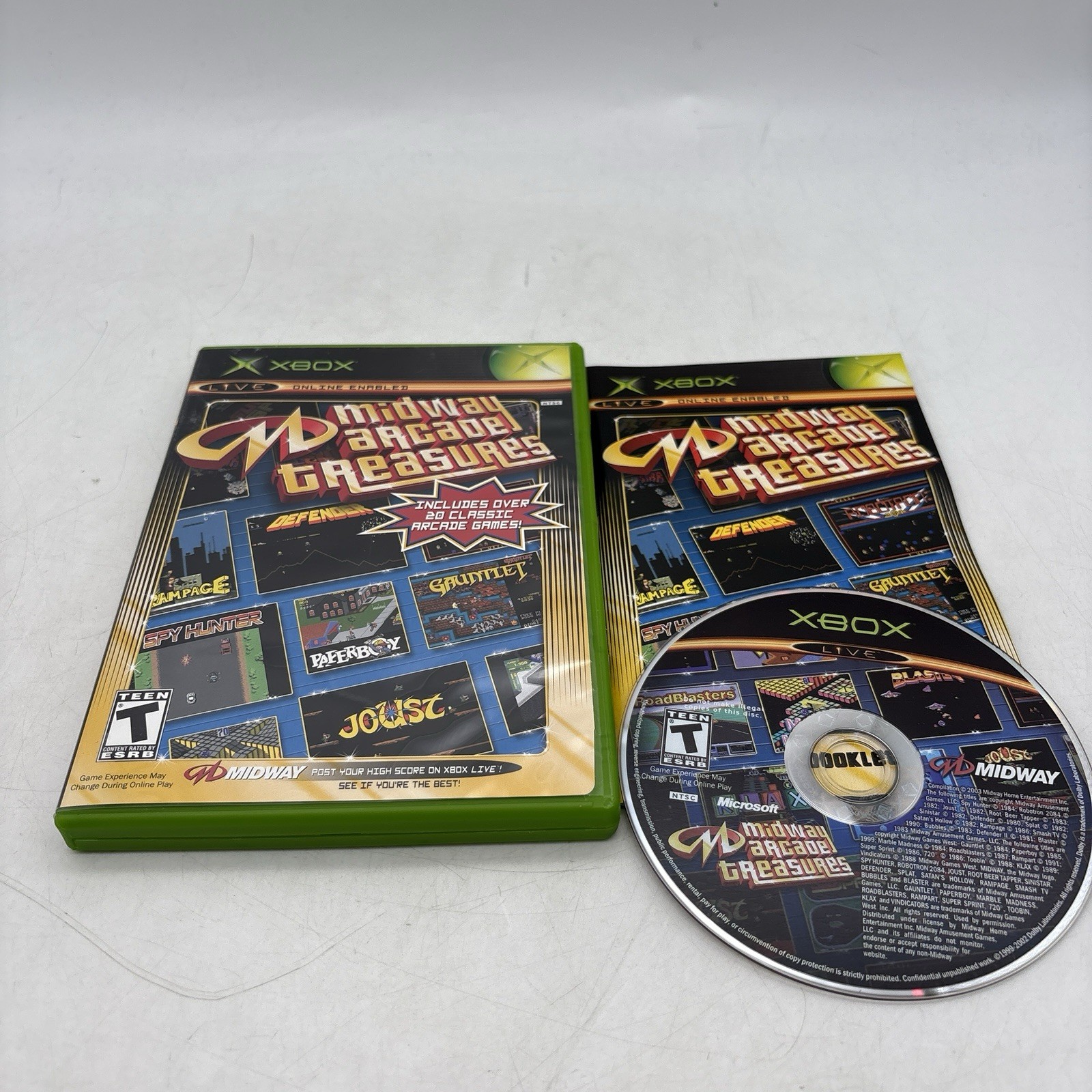 Midway Arcade Treasures Microsoft Original Xbox Complete w/ Manual CIB Tested