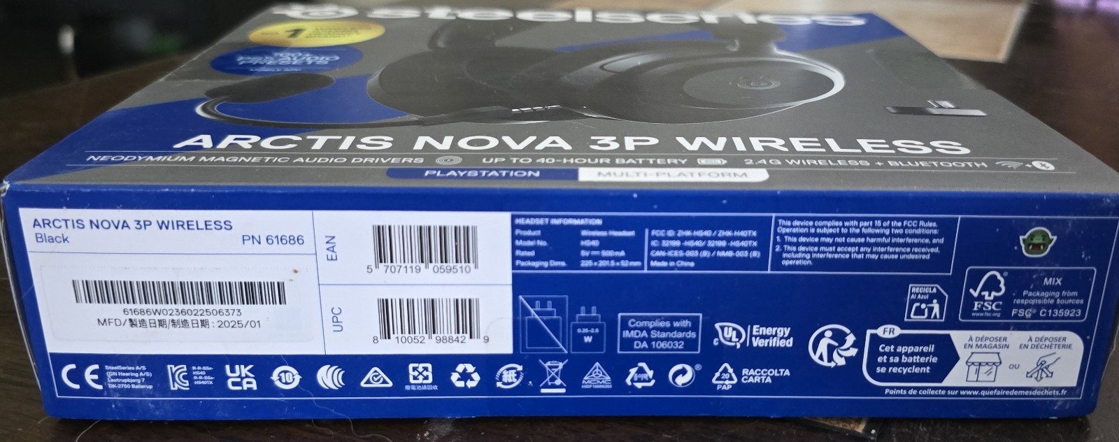 SteelSeries Arctis Nova 3P Wireless Multi-Platform Gaming Headset NEW SEALED