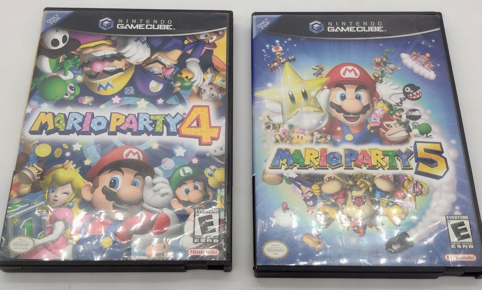 Mario Party 4 And 5 Lot (Nintendo Gamecube) Complete Manuals Inserts Included