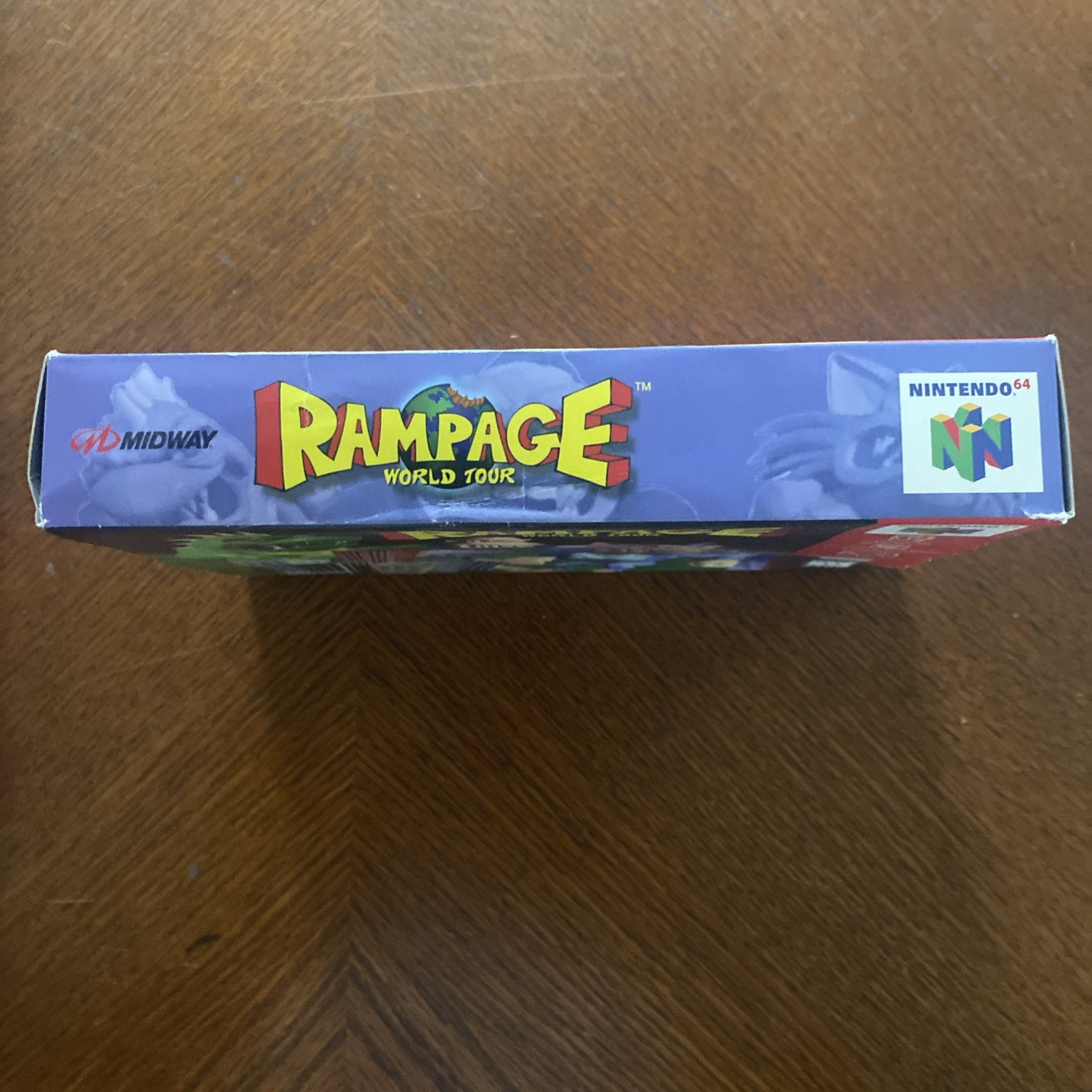 Rampage World Tour (Nintendo 64 N64) BOX w/ Protector & Registration Card Only