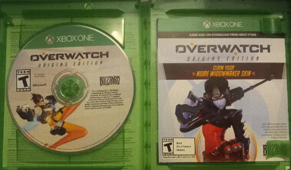 VERY RARE Overwatch Origins Edition With Widowmaker Noire Skin Code For Xbox One