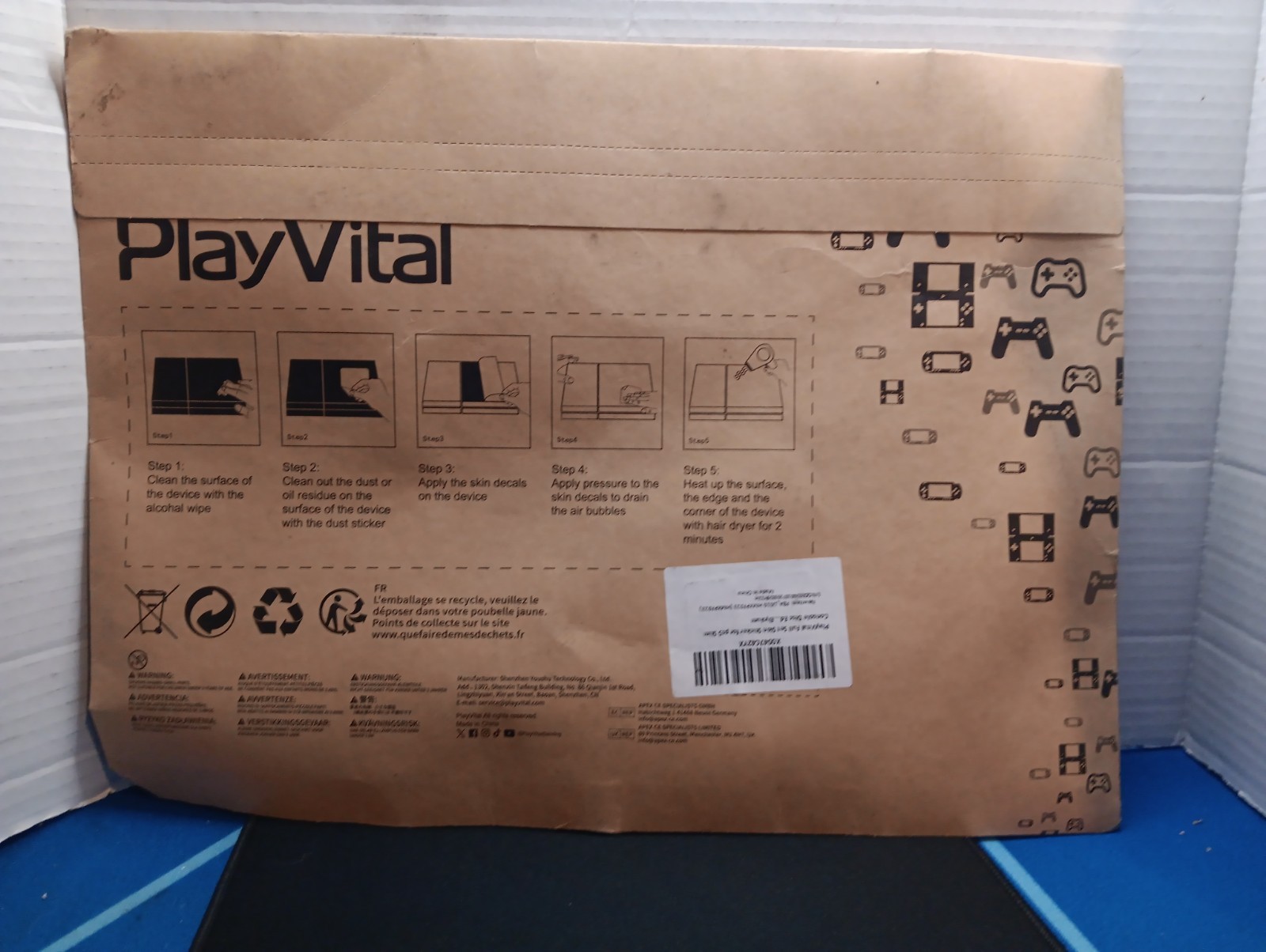 PlayVital Full Set Skin Decal for ps5 Slim Console Disc Edition, DragonElysium