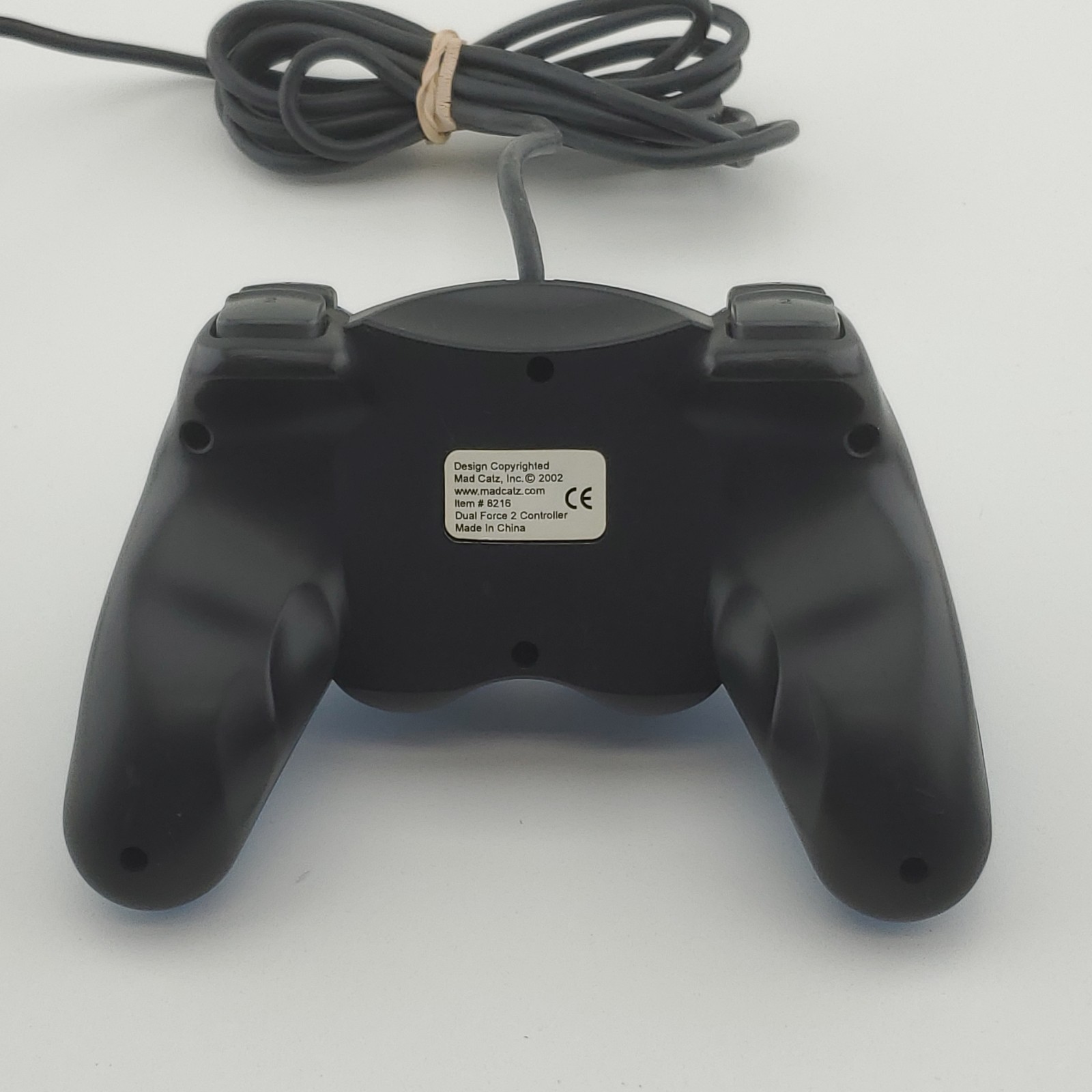 Mad Catz 8216 Dual Force 2 Wired Gaming Controller Translucent Blue For PS2