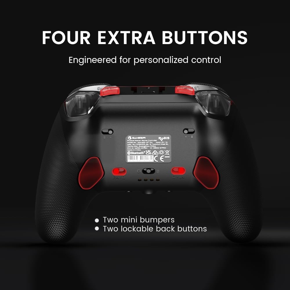 Wireless Gamepad for PC&Android – Hall Effect Triggers
