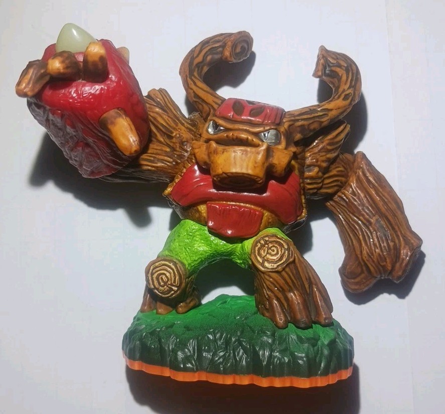 Skylanders GIANTS Bash Stump Cynder Tree Rex Series 2 orange base –