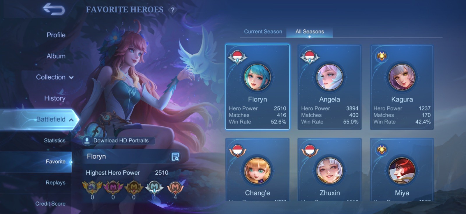 Mobile Legends Bang Bang Account – girly account 🎀