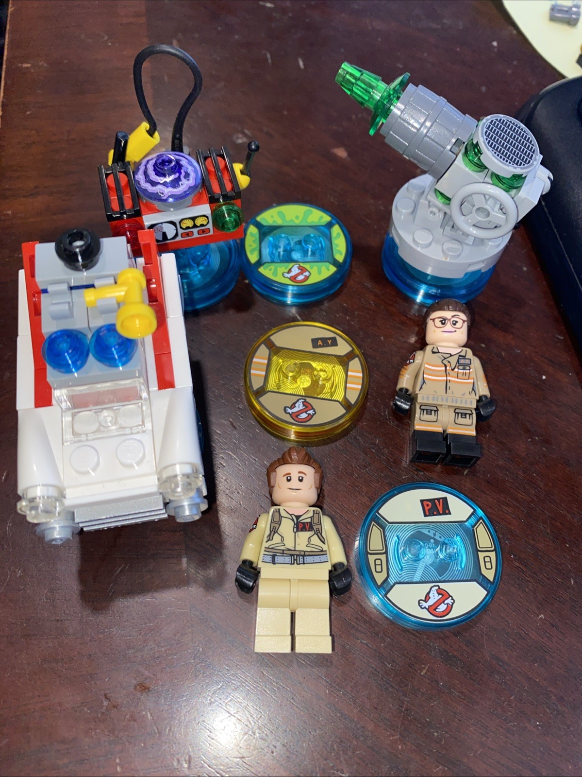 LEGO Dimensions Peter Venkman Abby Yates Ghostbusters 71228 Slimer Tag Lot Ecto1