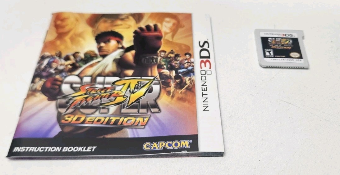Super Street Fighter IV – Lenticular Slip – 3D Edition (Nintendo 3DS, 2011) CIB