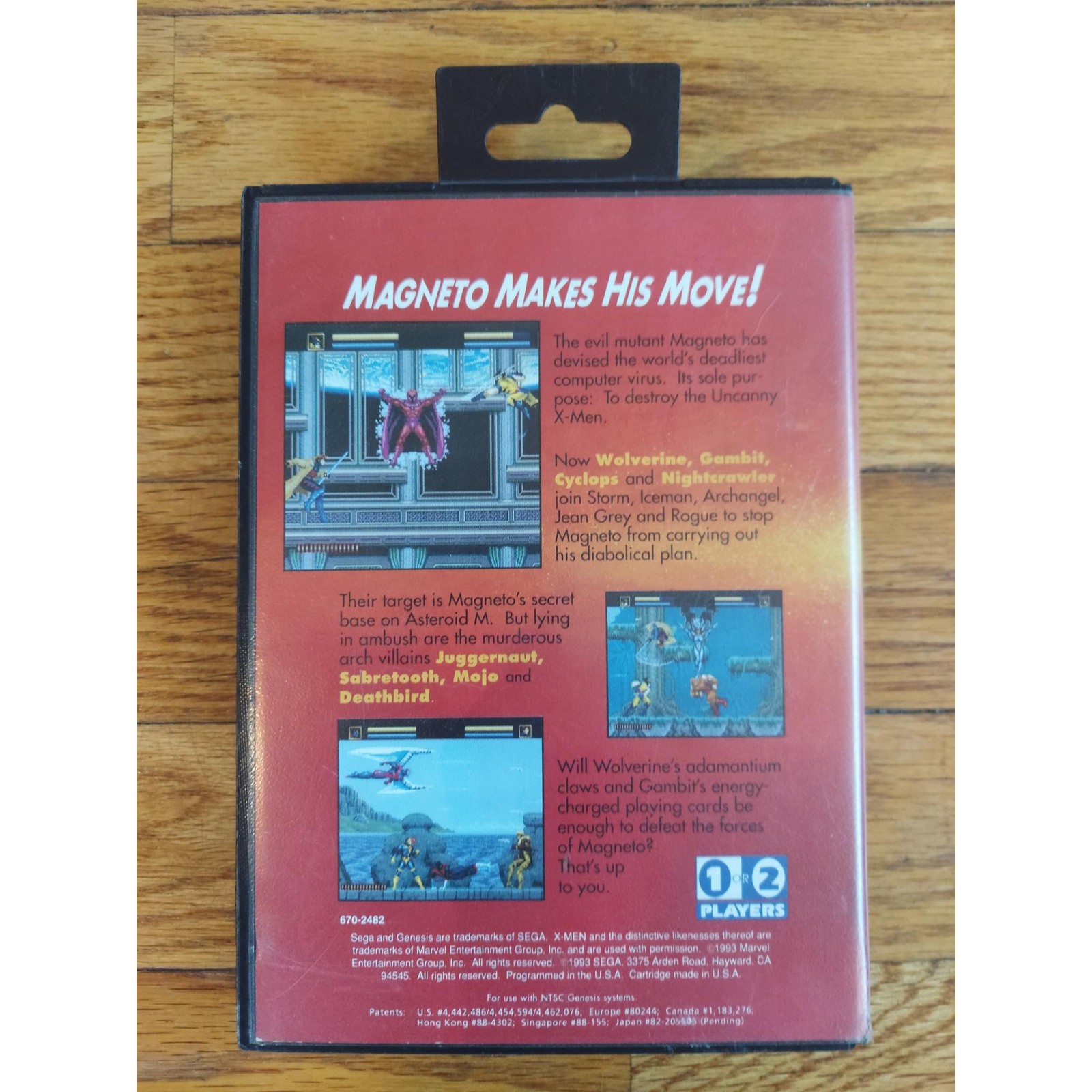 X-Men (No Manual) – Sega Genesis Complete Tested Authentic Marvel Action Game