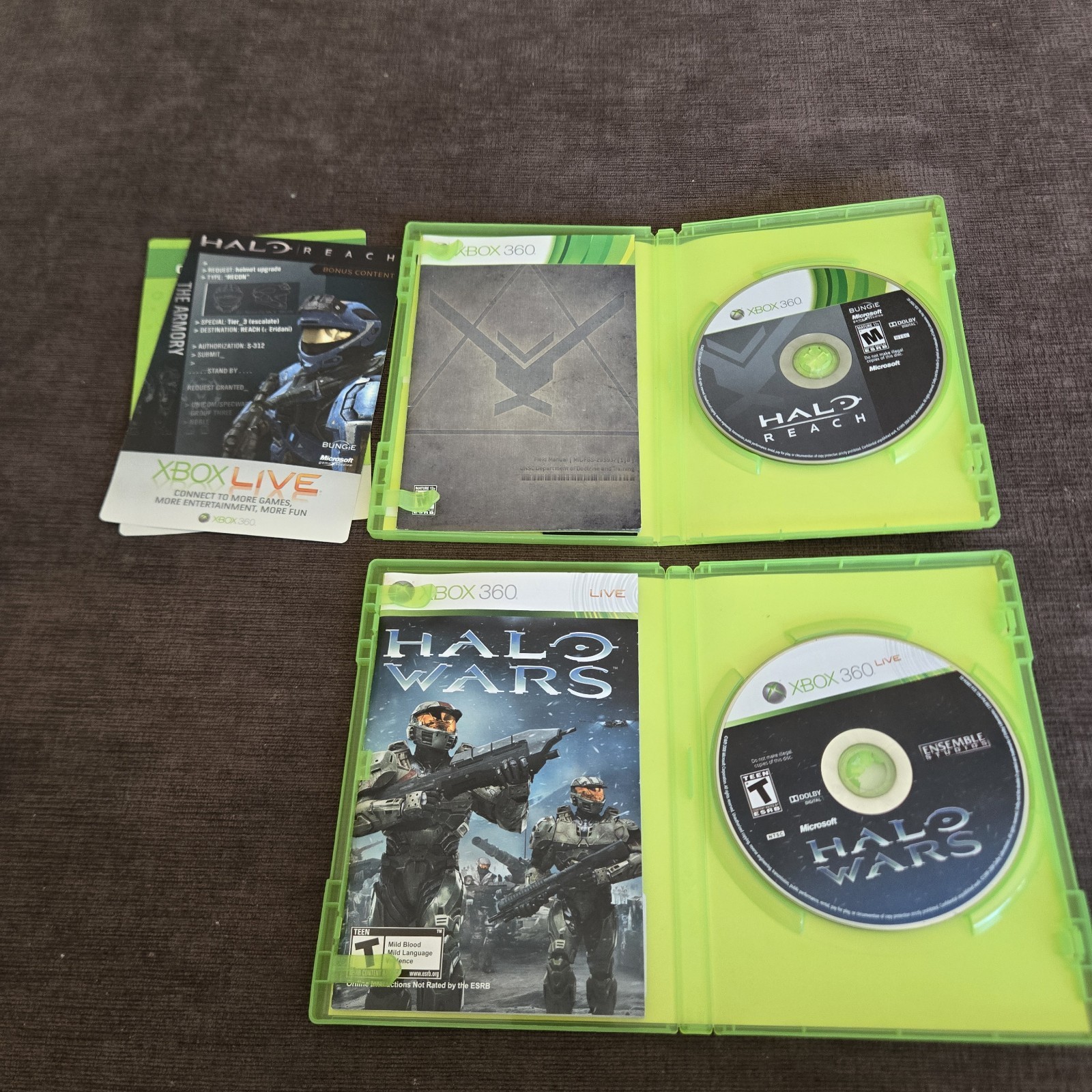 Halo Bundle Xbox – 8 Game Lot Halo 1 2 3 3 ODST 4 Wars Reach Anniversary Tested