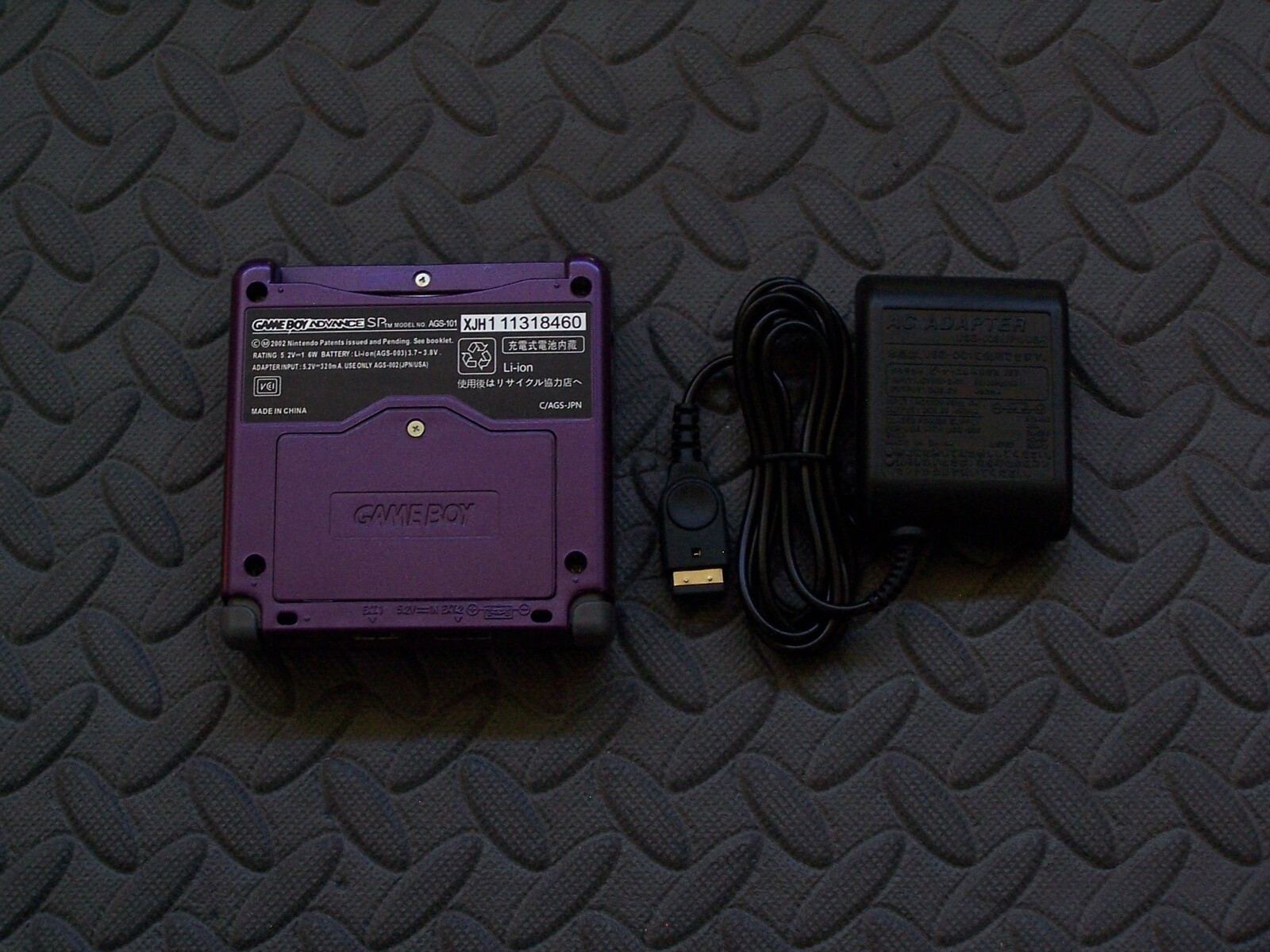 Nintendo Game Boy Advance GBA SP IPS MOD System 10 Level Brightness – Purple
