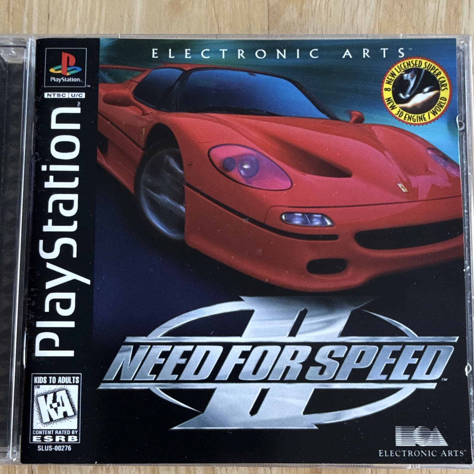 Need for Speed II PS1 KA NTSC-U/C (US/CA) 1997 Racing 2P Complete w/Manual