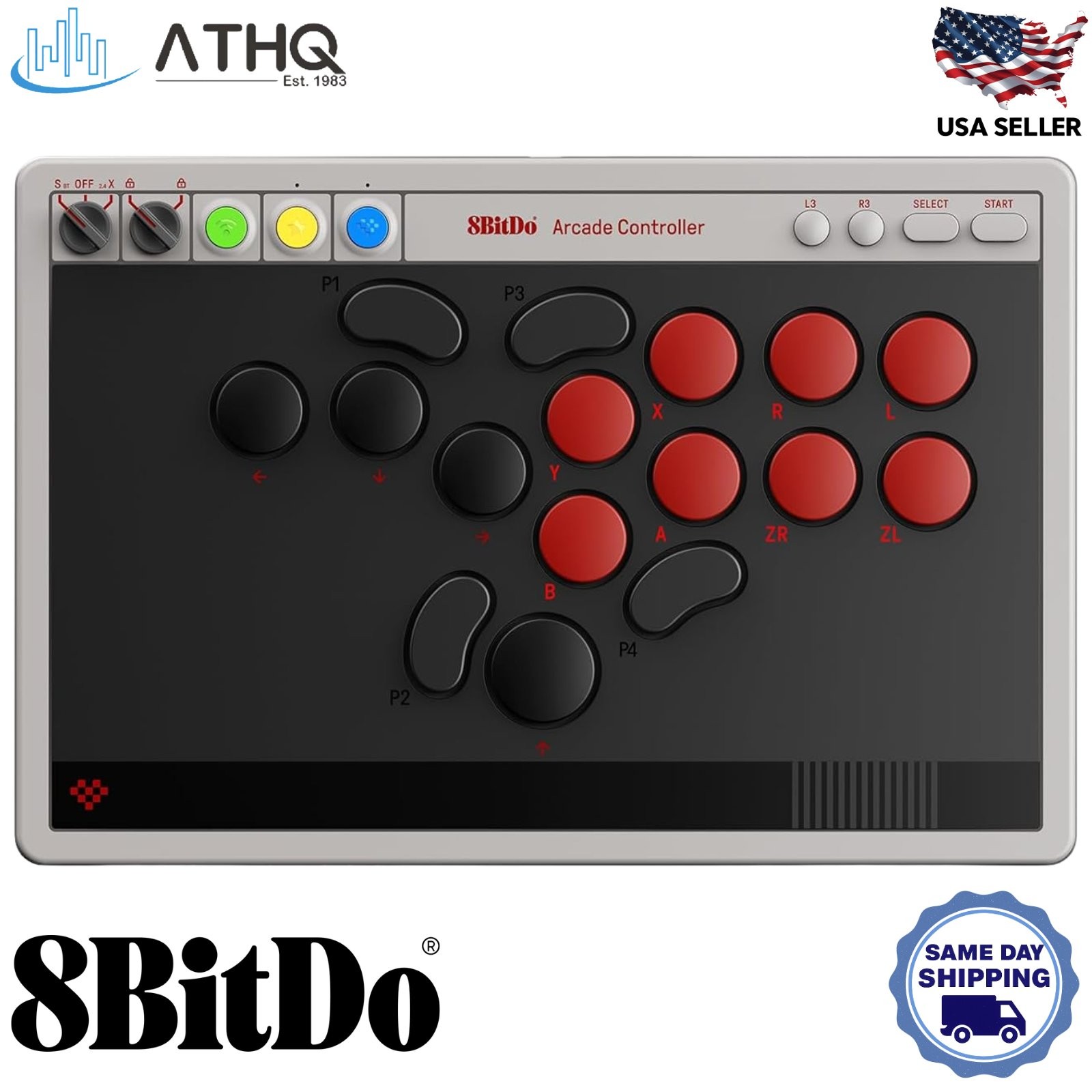 8BitDo All-Button Arcade Controller N Edition Switch 2 Windows Leverless NEW