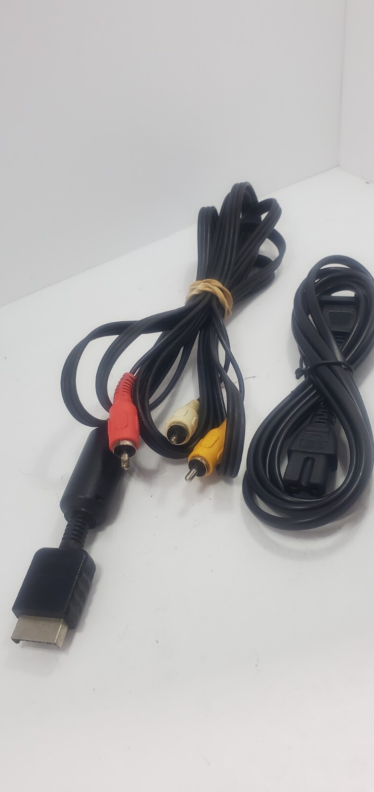 Official Sony Playstation AV Cables With/Without Unbranded PowerCord PS1 PS2 PS3