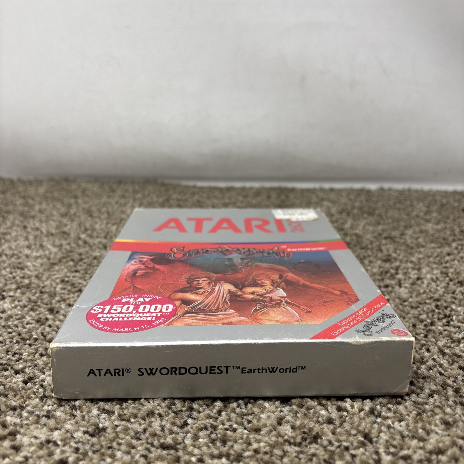 Swordquest EarthWorld, CX2656, Atari 2600, Atari 1982, CIB, Tested