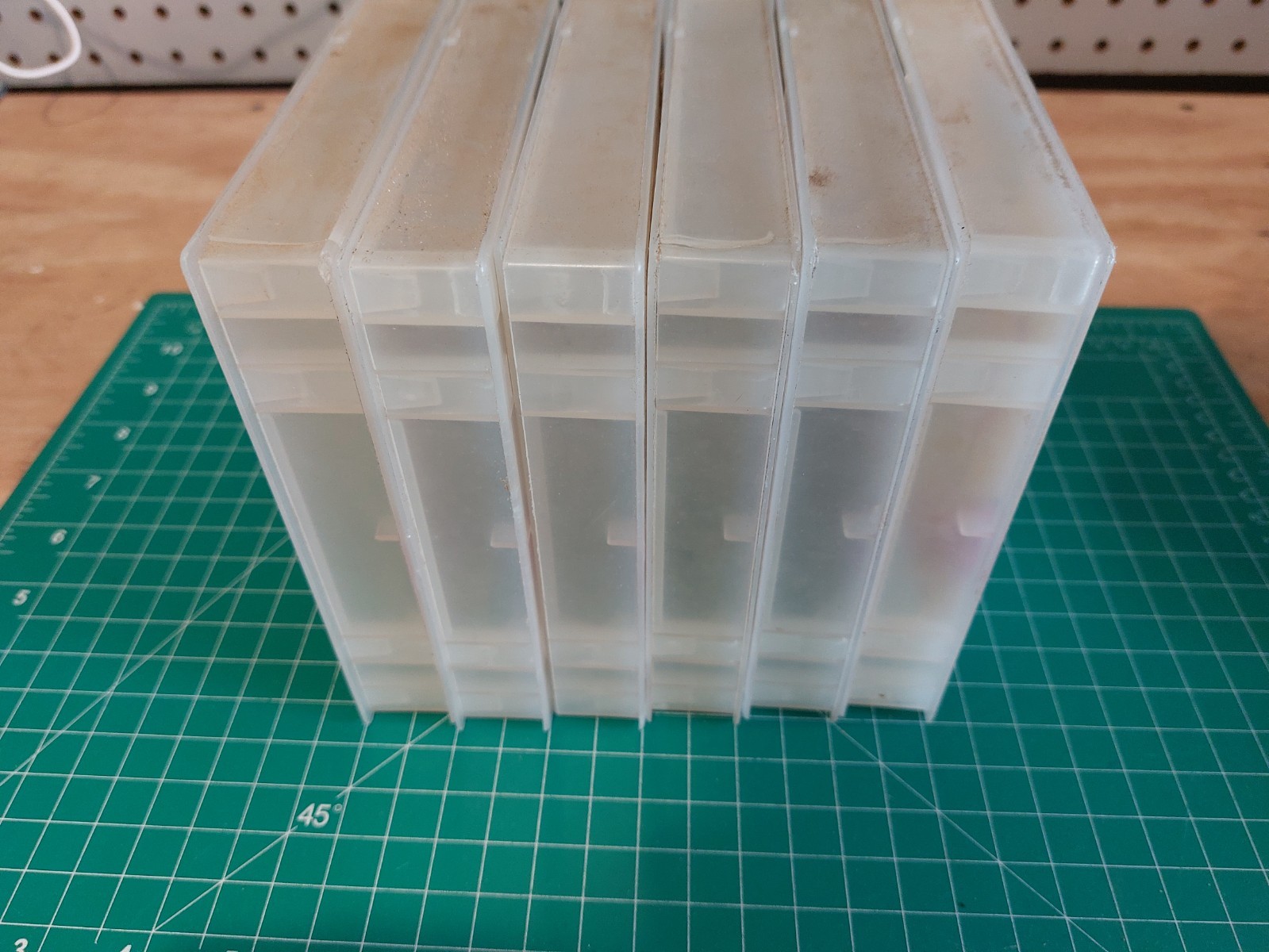 6 NES Clamshell Case Lot- Used Rental Store Cases Nintendo Quik Play