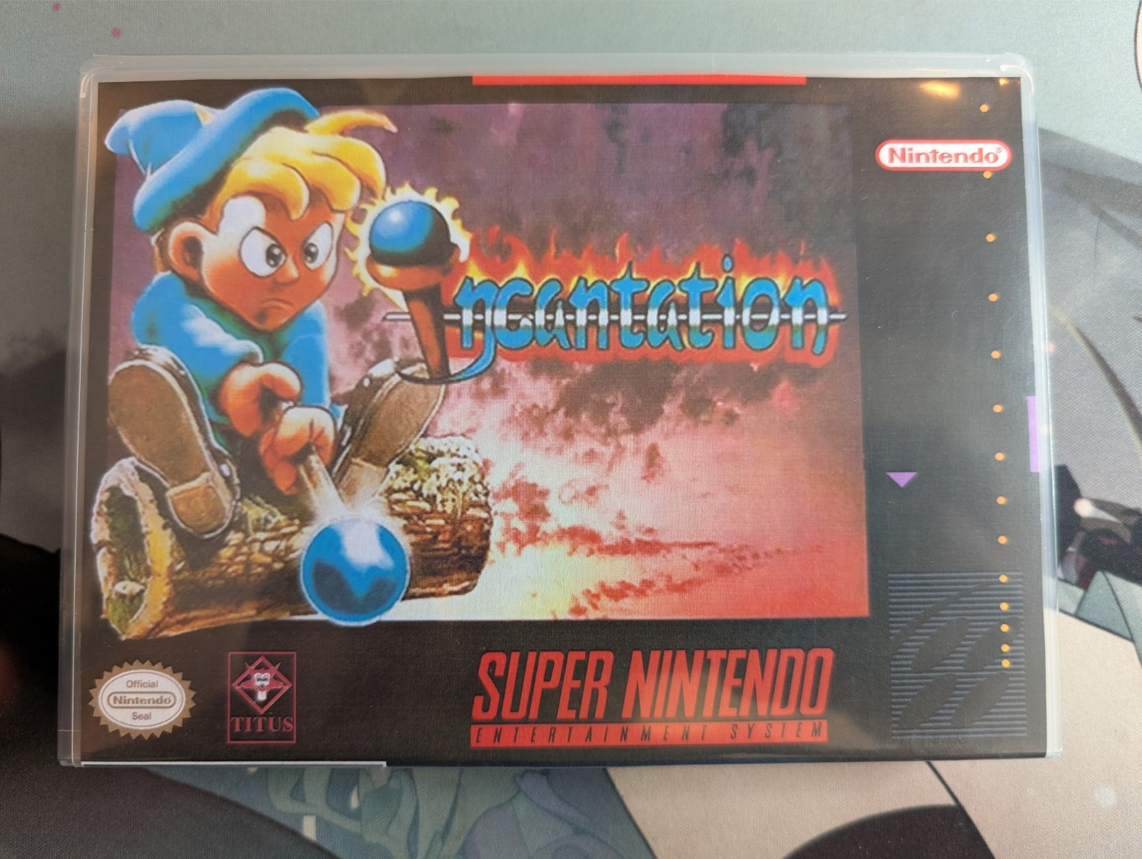 Authentic Incantation (Super Nintendo SNES) Cart Brazil Version + Hardshell Case